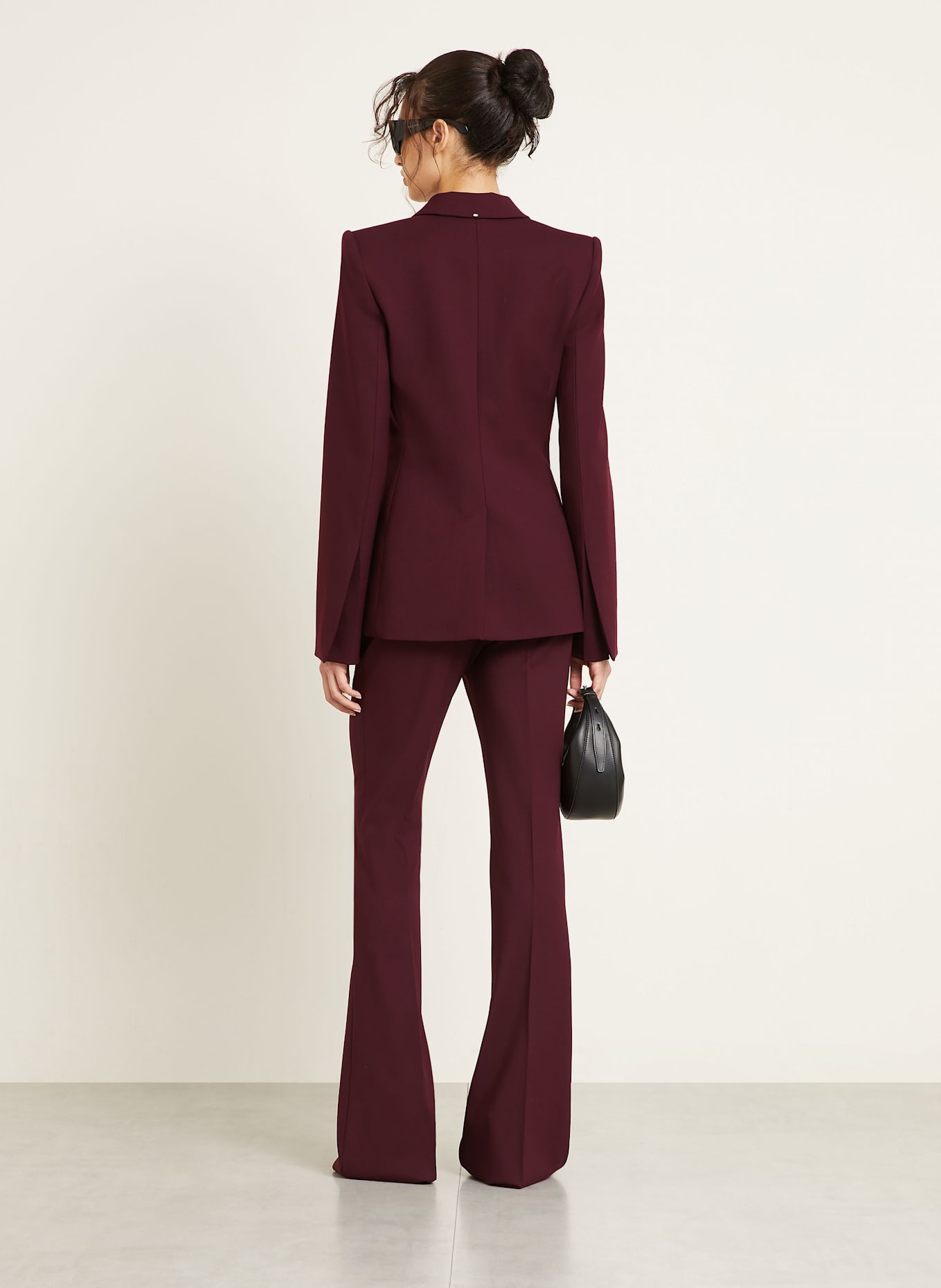 SPORTMAX Pantalon marinière FEBE: ROUGE FONCÉ