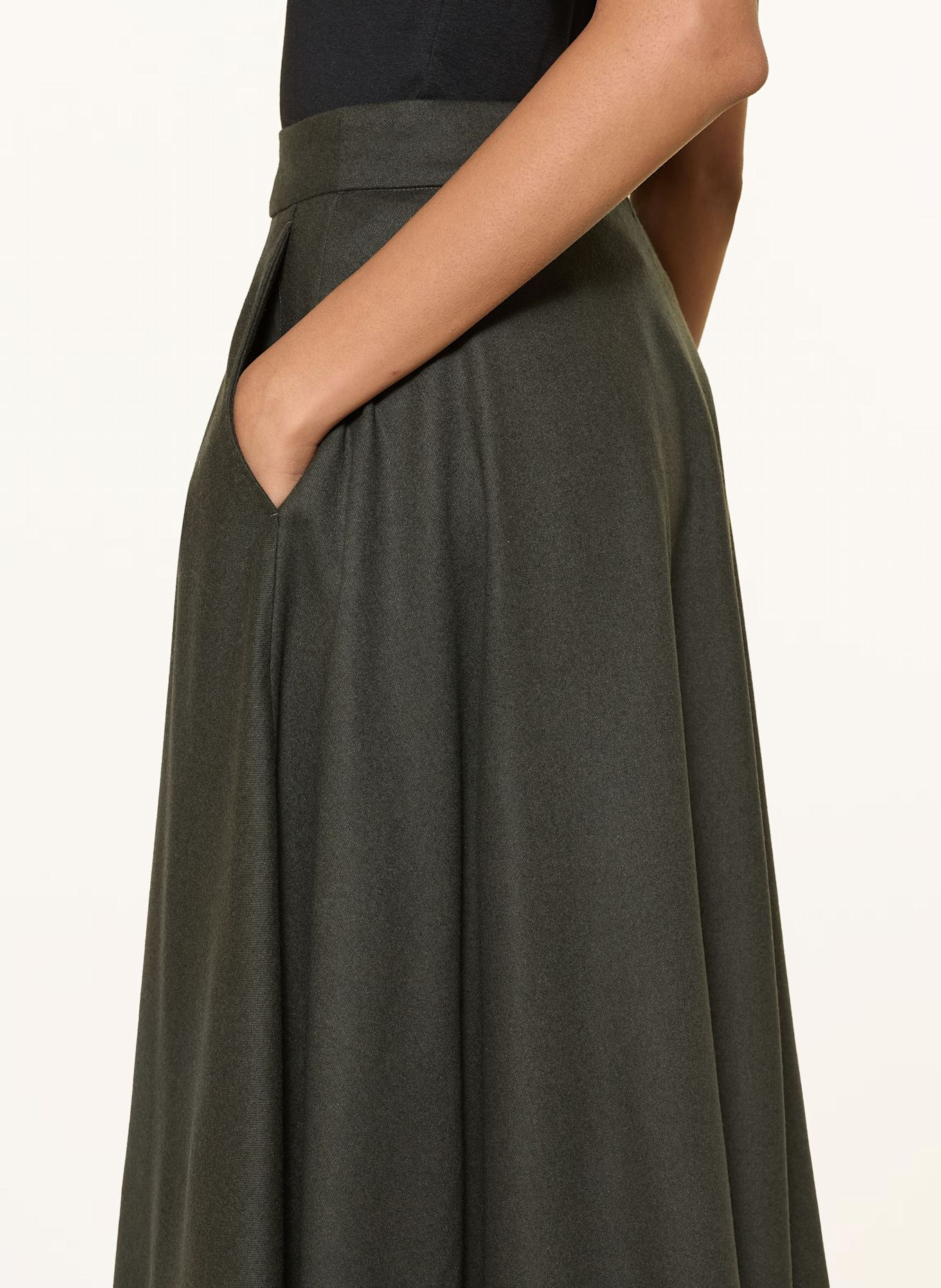 S Max Mara Flanellrock BETULLA: DUNKELGRÜN