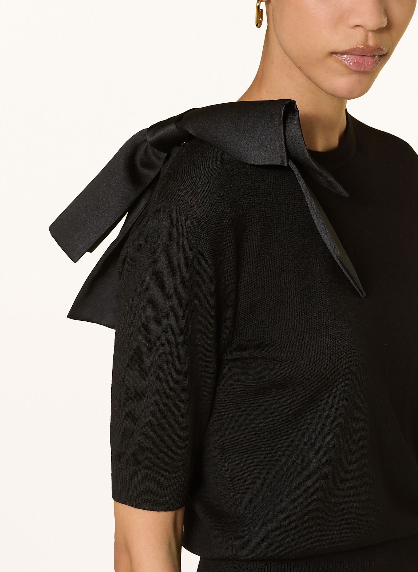 DOROTHEE SCHUMACHER Strickshirt URBAN FAVORITES aus Merinowolle: SCHWARZ