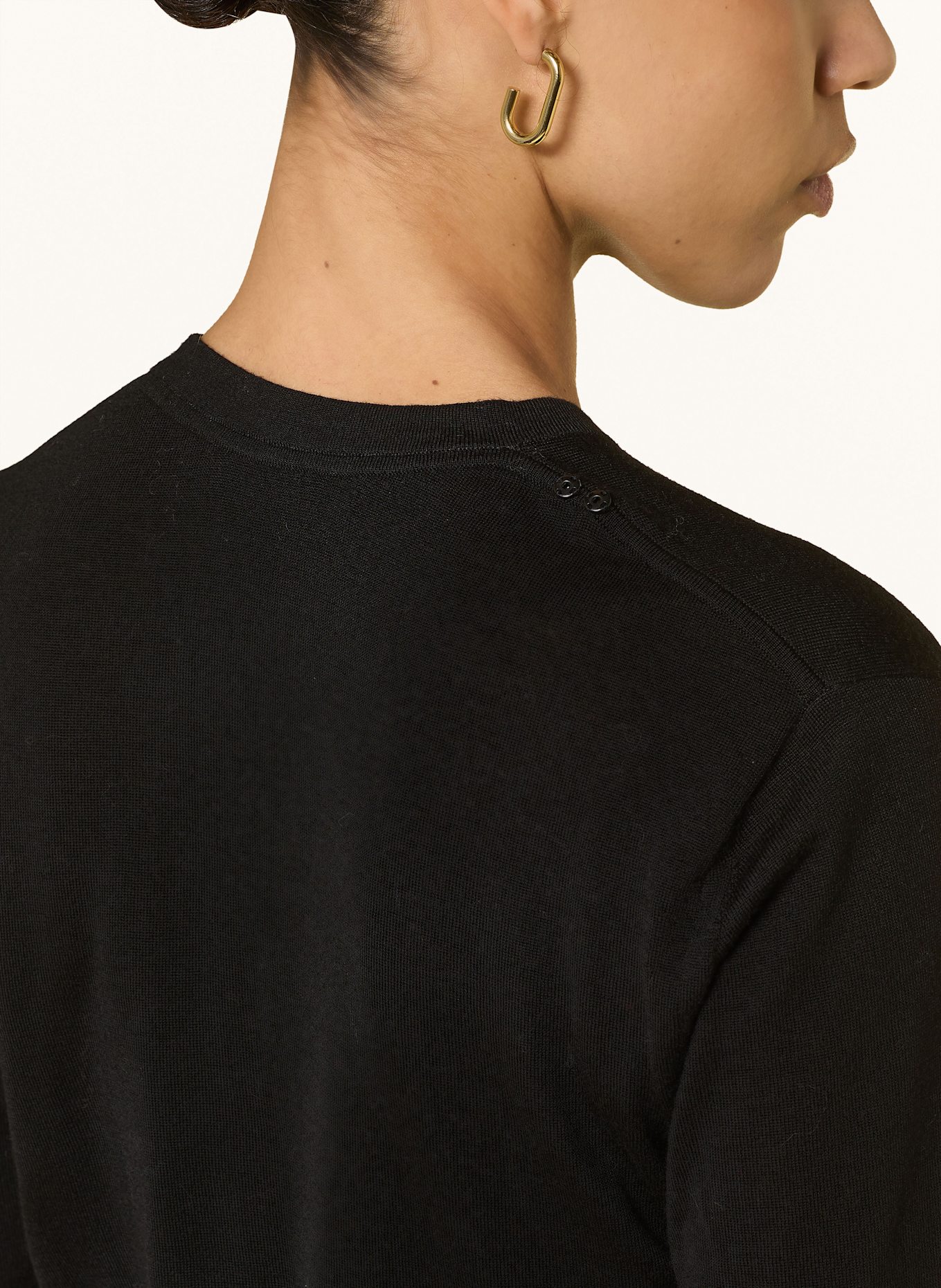 DOROTHEE SCHUMACHER Strickshirt URBAN FAVORITES aus Merinowolle: SCHWARZ