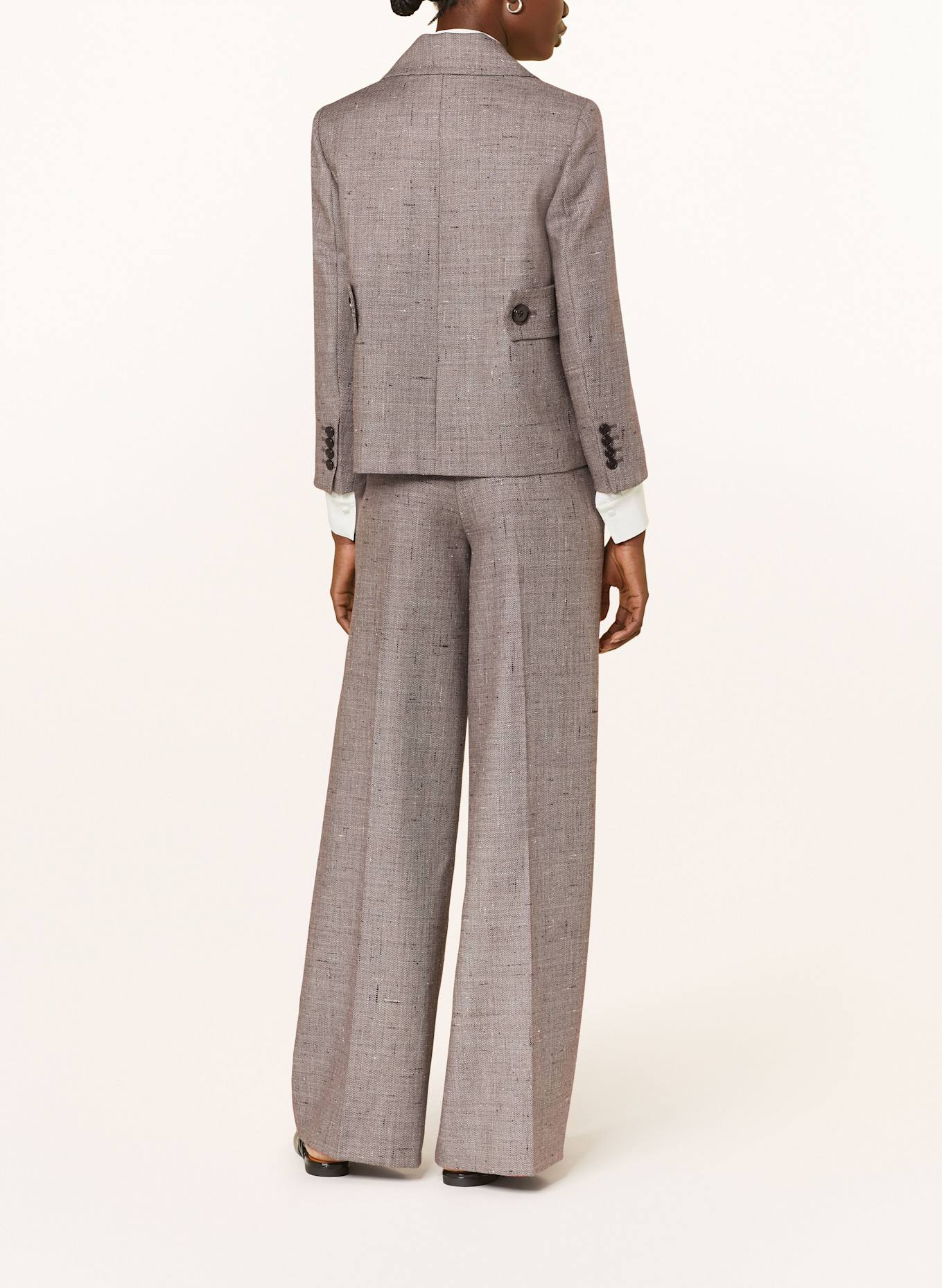 DOROTHEE SCHUMACHER Marlenehose CASUAL ATTRACTION: DUNKELBRAUN / WEISS