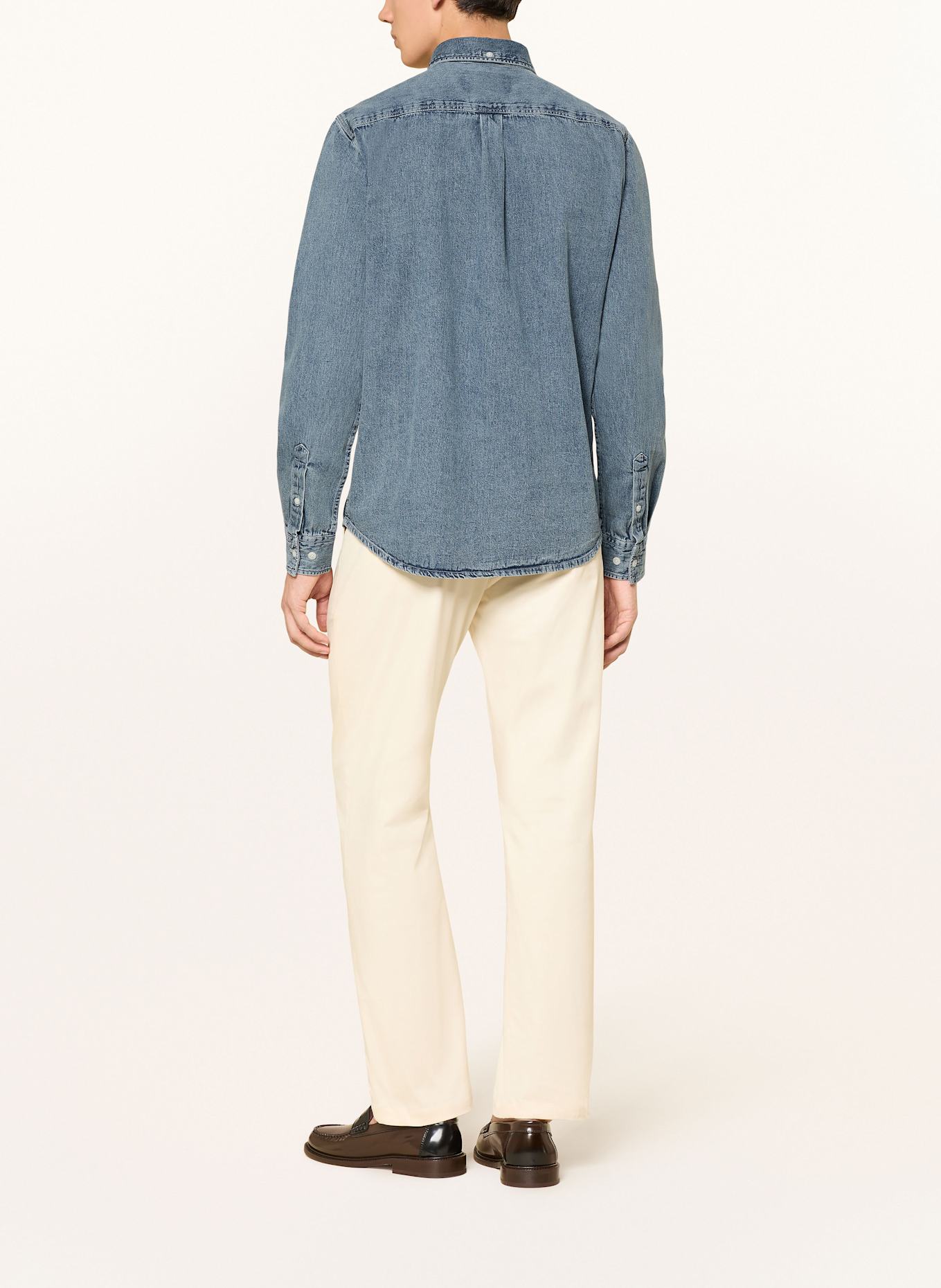 LES DEUX Koszula jeansowa KONRAD comfort fit: NIEBIESKI