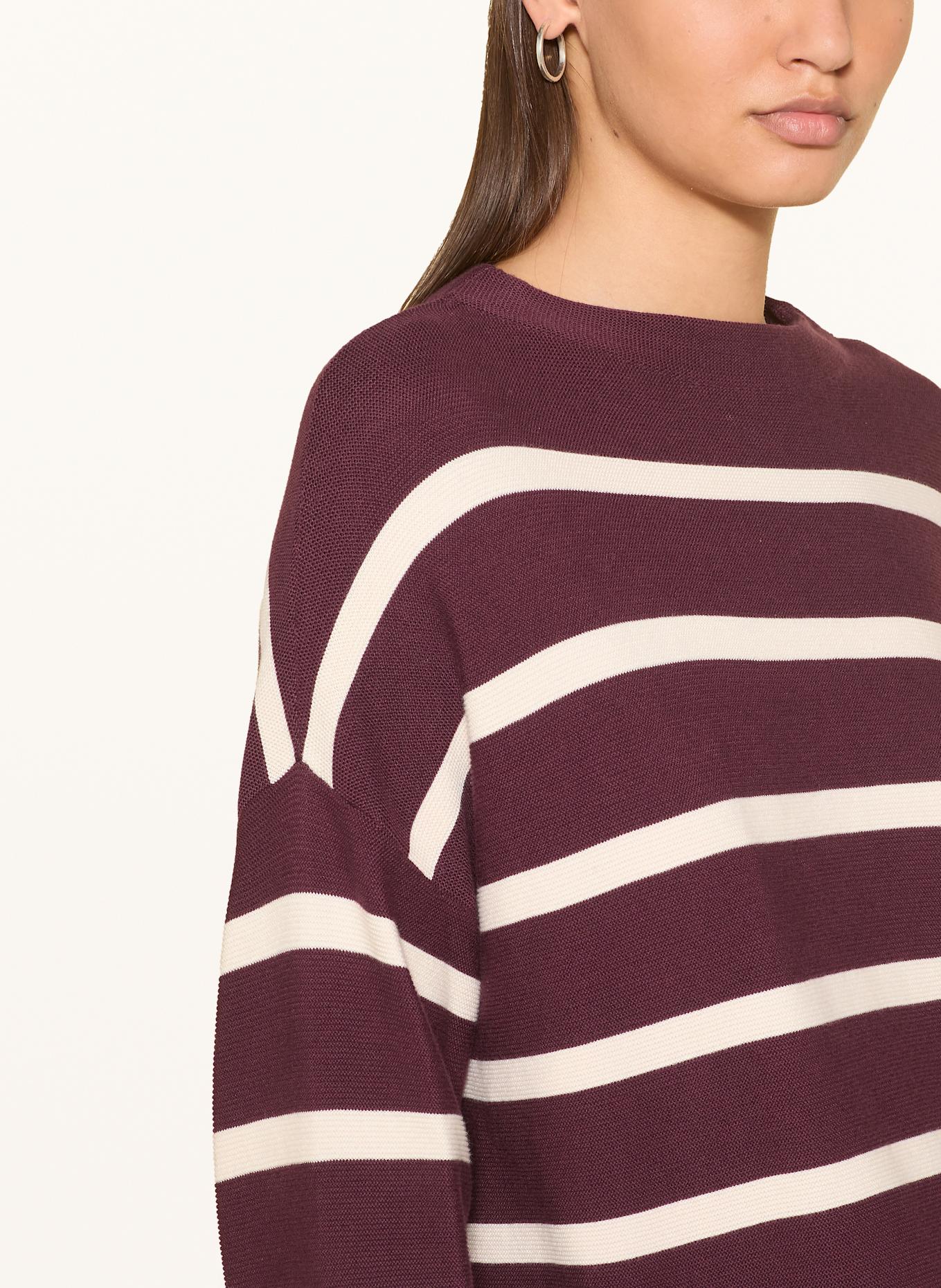 ARMEDANGELS Pullover MERINAA: DUNKELROT / ECRU