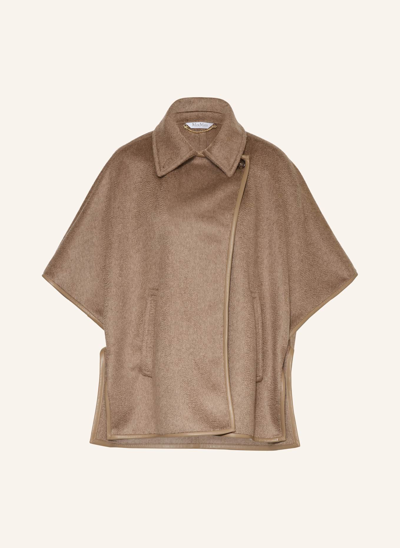 Max Mara Cashmere-Cape CORSARO: HELLBRAUN