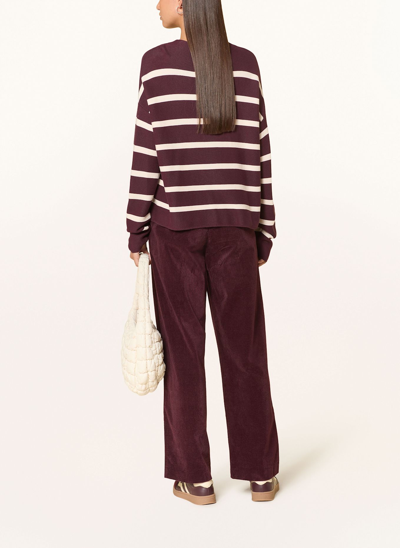 ARMEDANGELS Cordhose JAIMILAA im Jogging-Stil: DUNKELROT