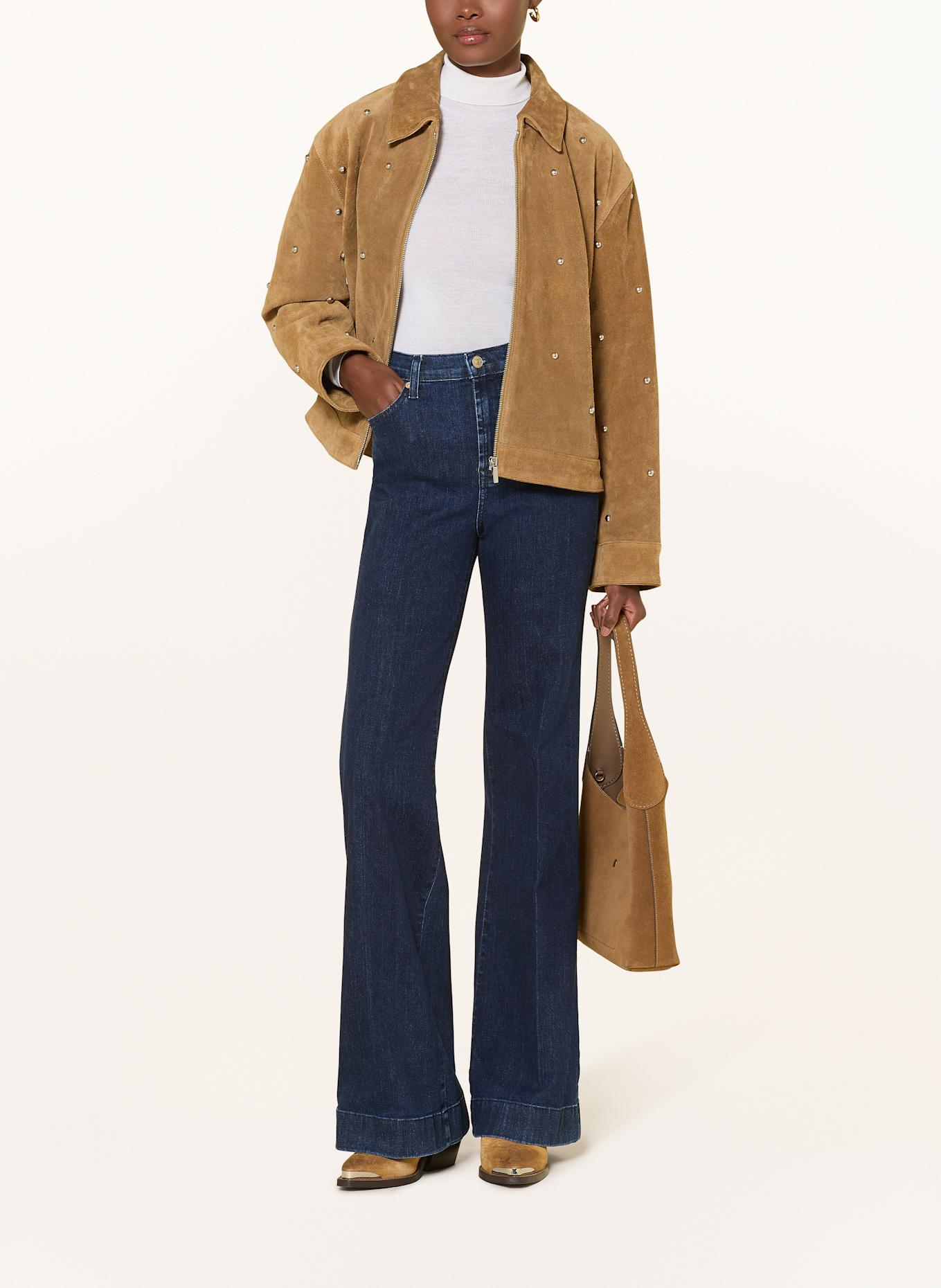 7 Textured Abstract Dress Ivory Jean évasé MODERN DOJO: 1NV Classical