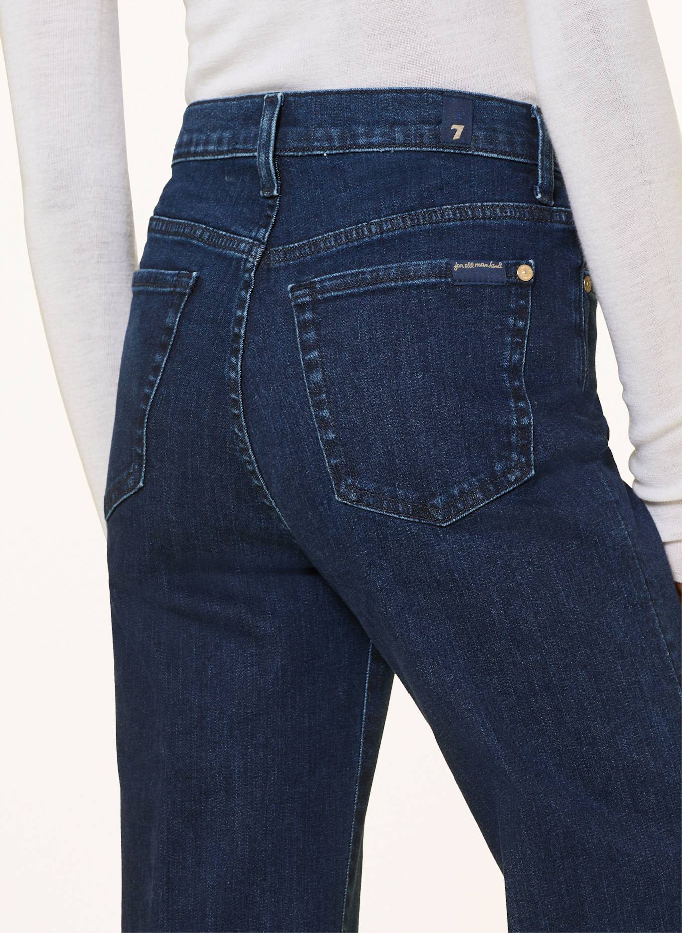 7 Textured Abstract Dress Ivory Jean évasé MODERN DOJO: 1NV Classical