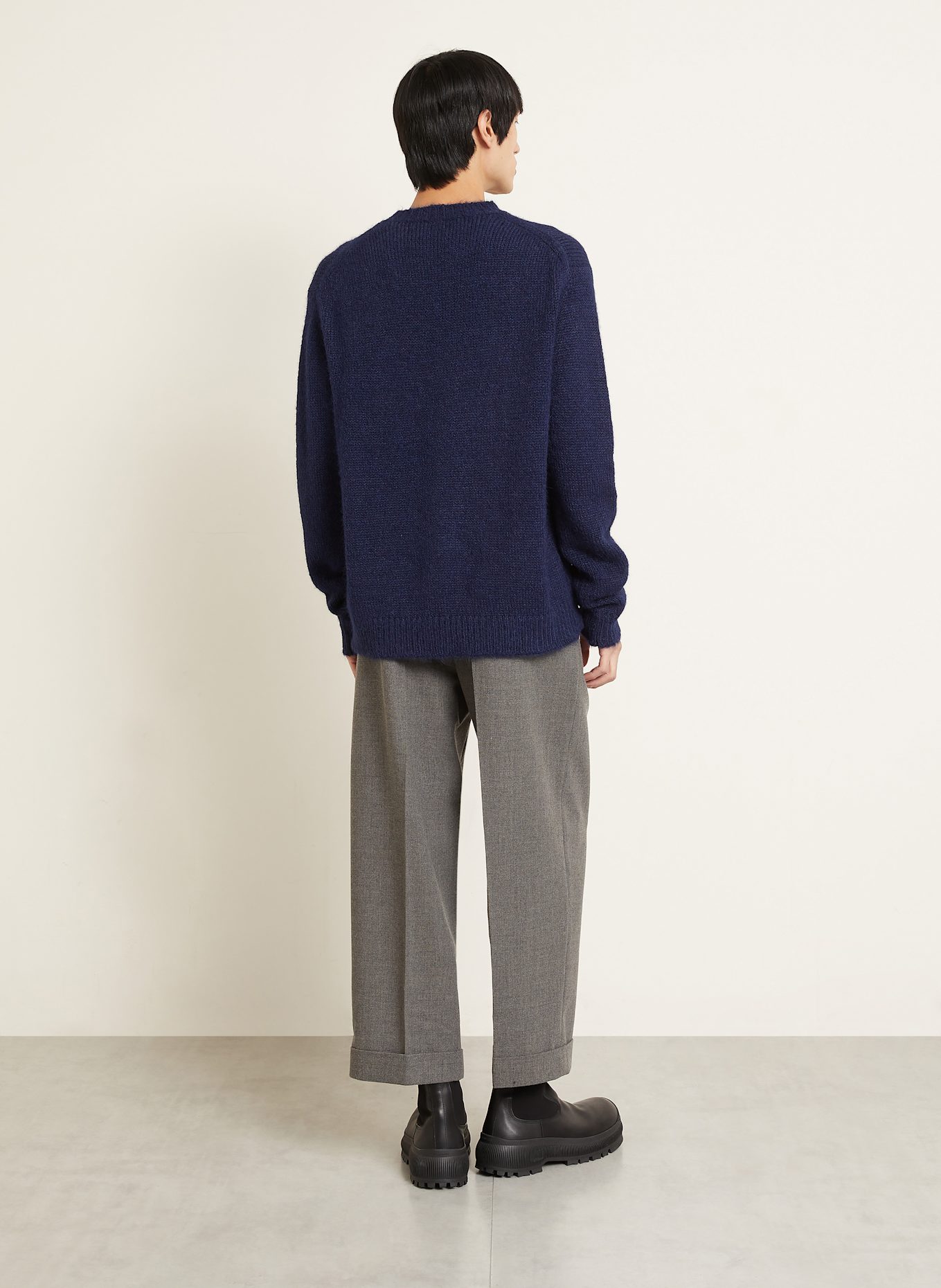 JIL SANDER Alpaca sweater: DARK BLUE
