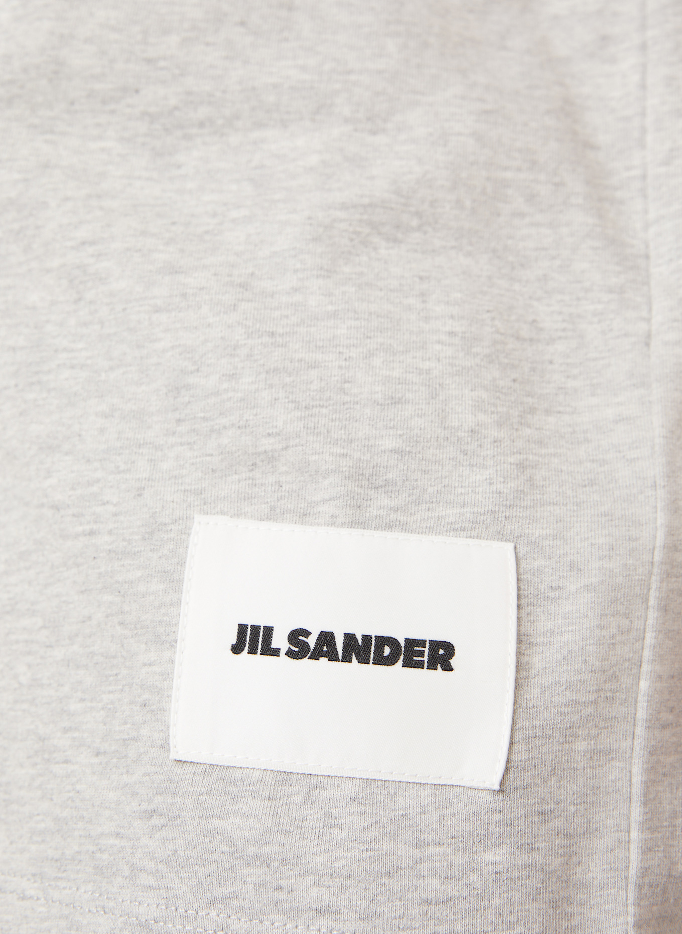 JIL SANDER 3er-Pack T-Shirts: SCHWARZ / WEISS / GRAU