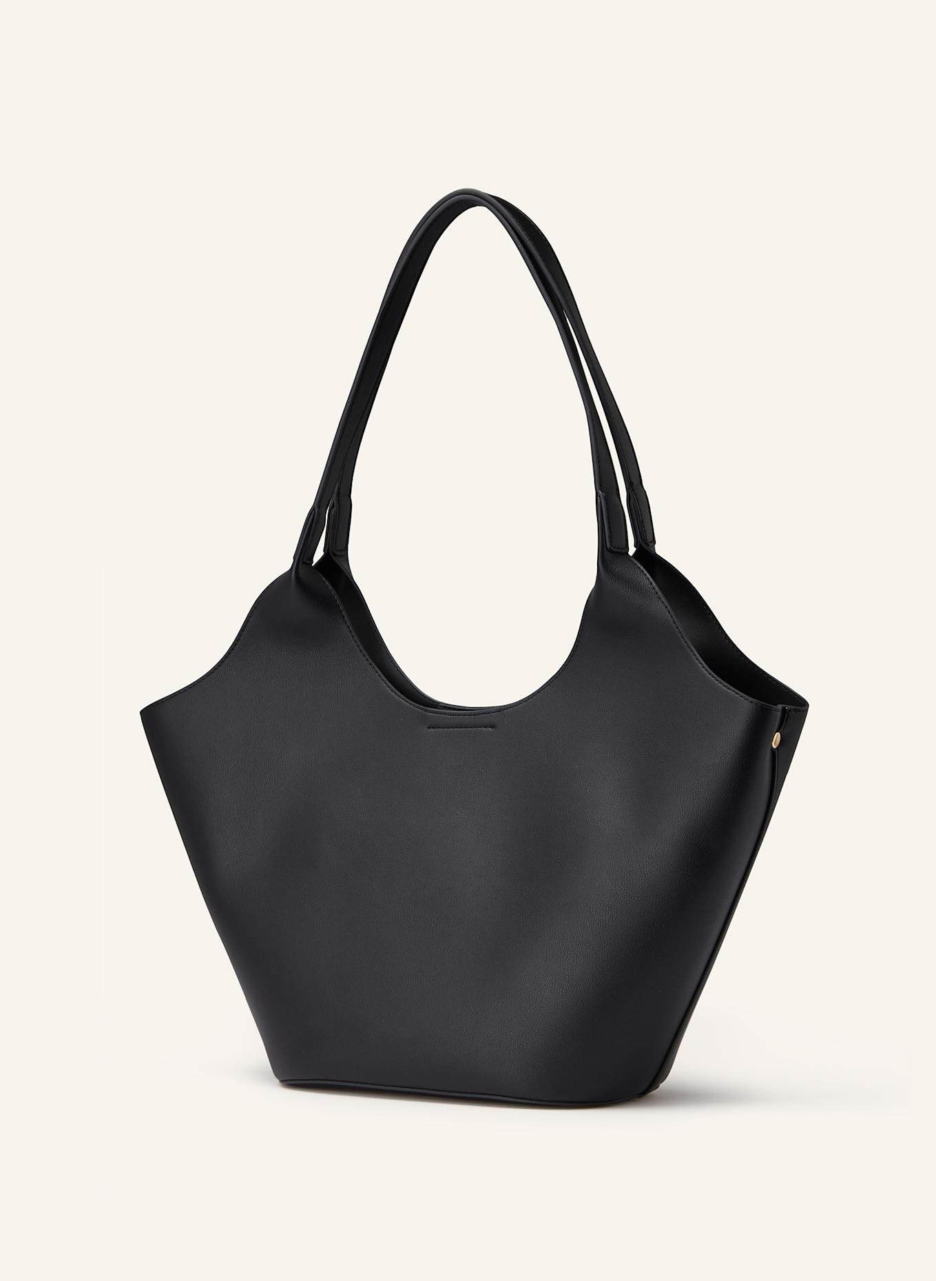 SEIDENFELT NELMA shopper with pouch: BLACK