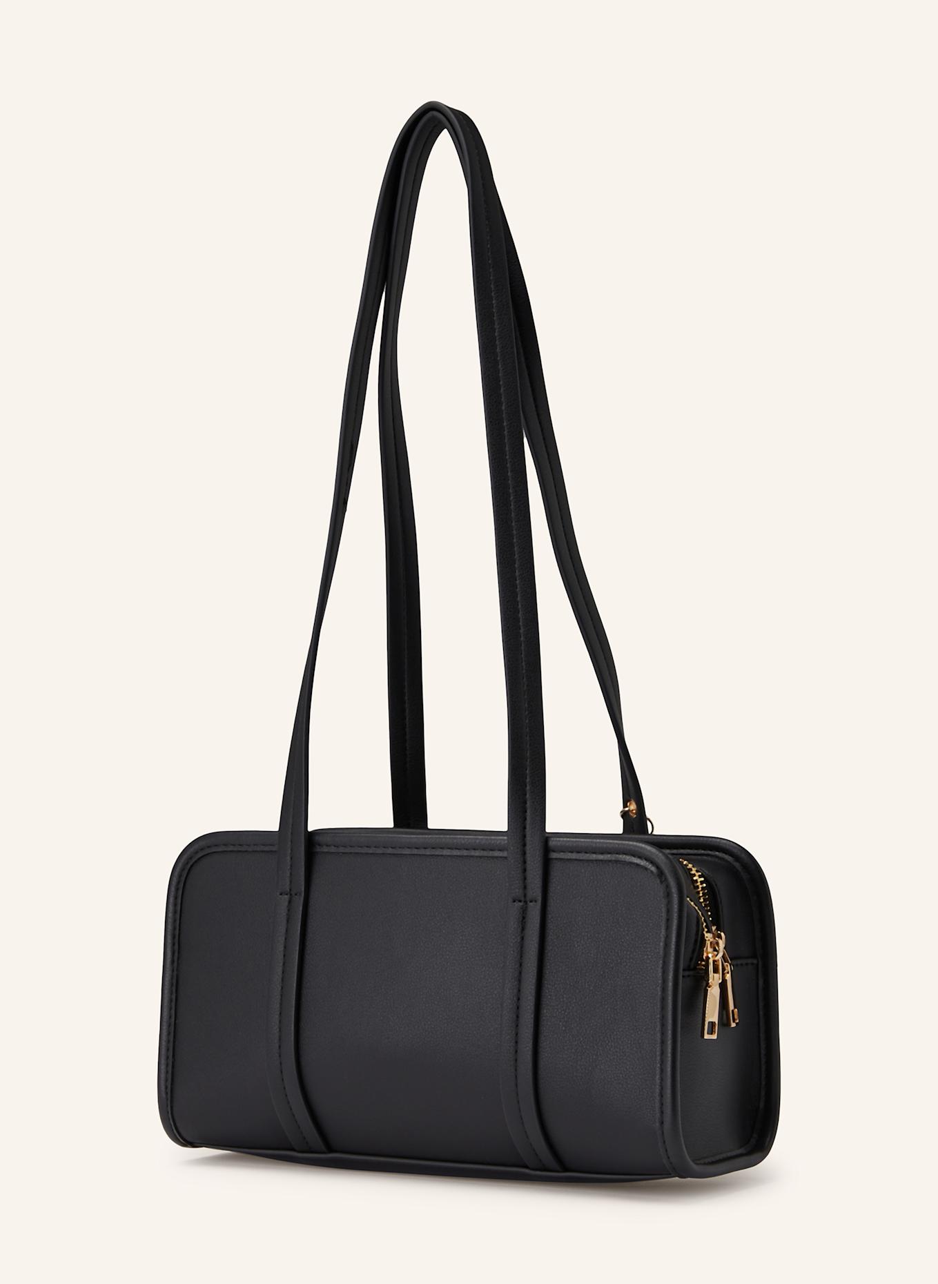 SEIDENFELT Schultertasche NELMA: SCHWARZ