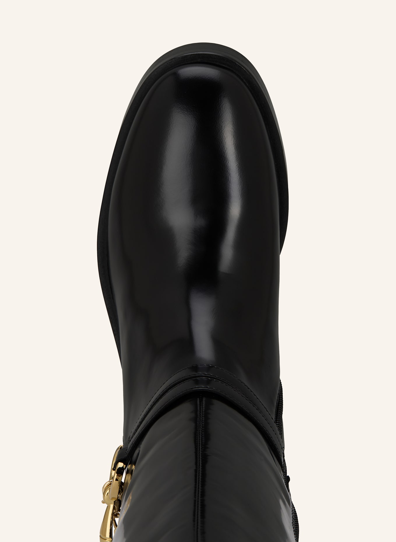 MARC CAIN Lack-Stiefel: 900 BLACK