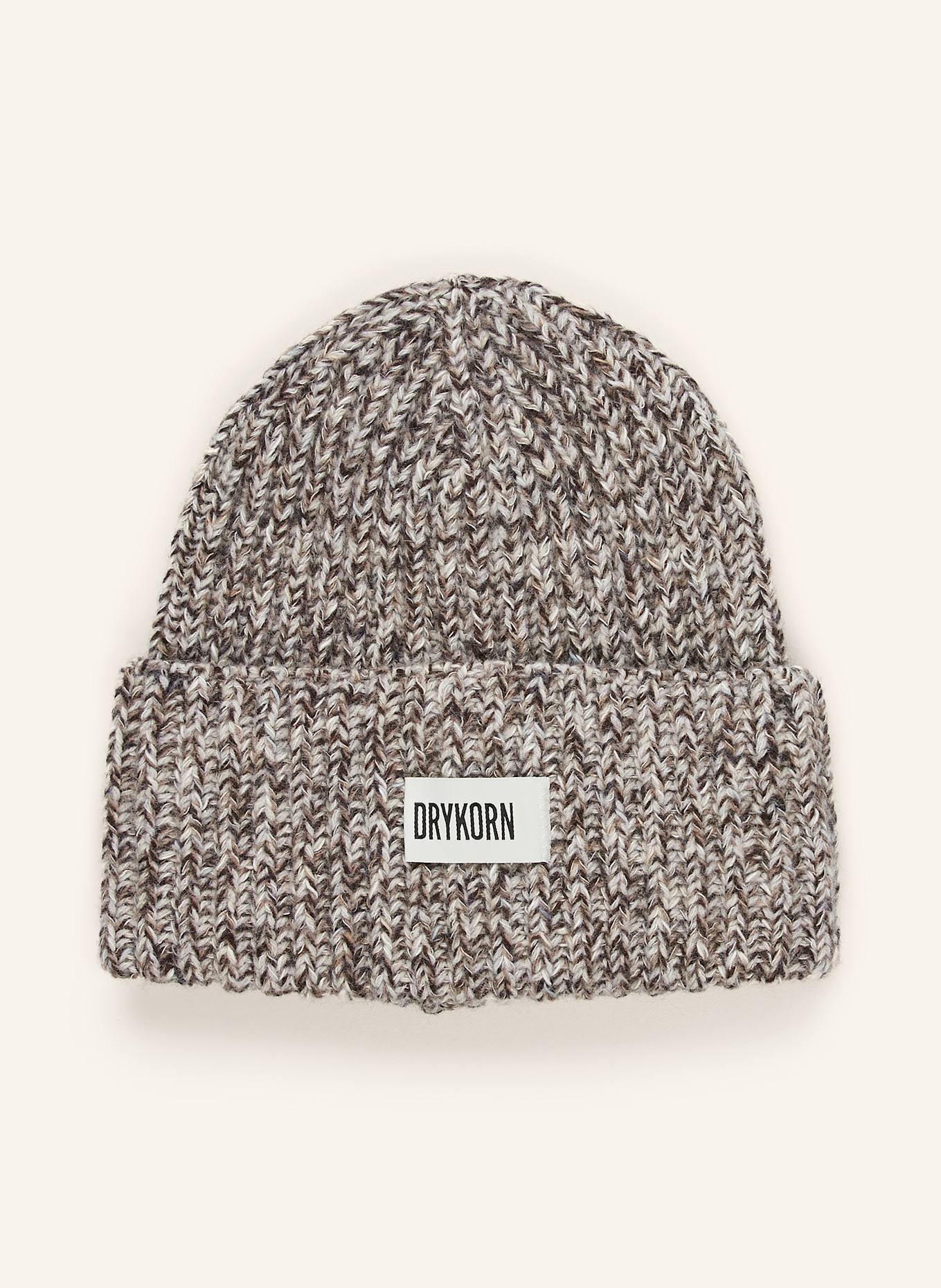 DRYKORN Mütze LOAH: DUNKELBRAUN / WEISS