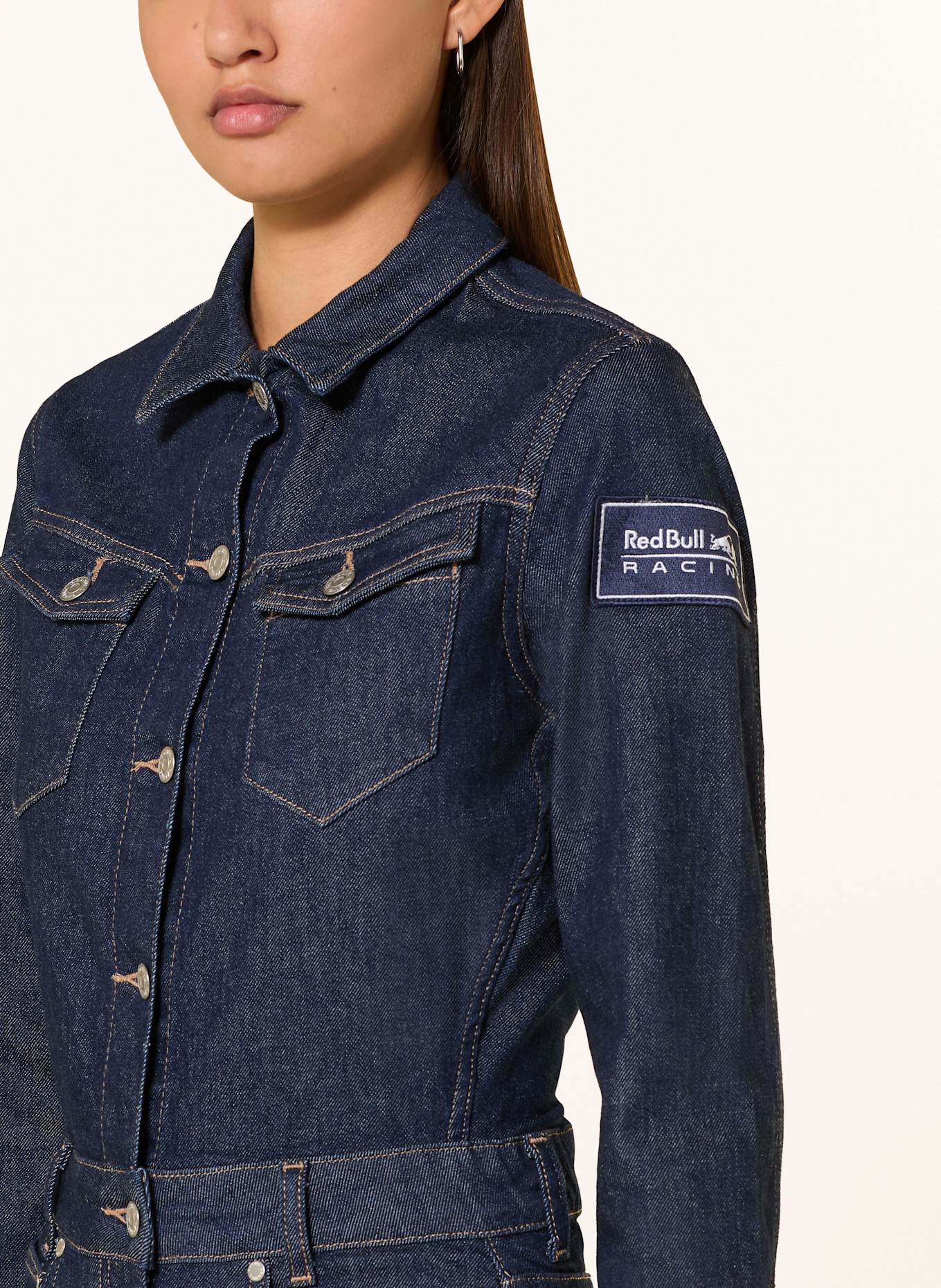 Red Bull RACING x PEPE JEANS Jeans-Jumpsuit: BLAU