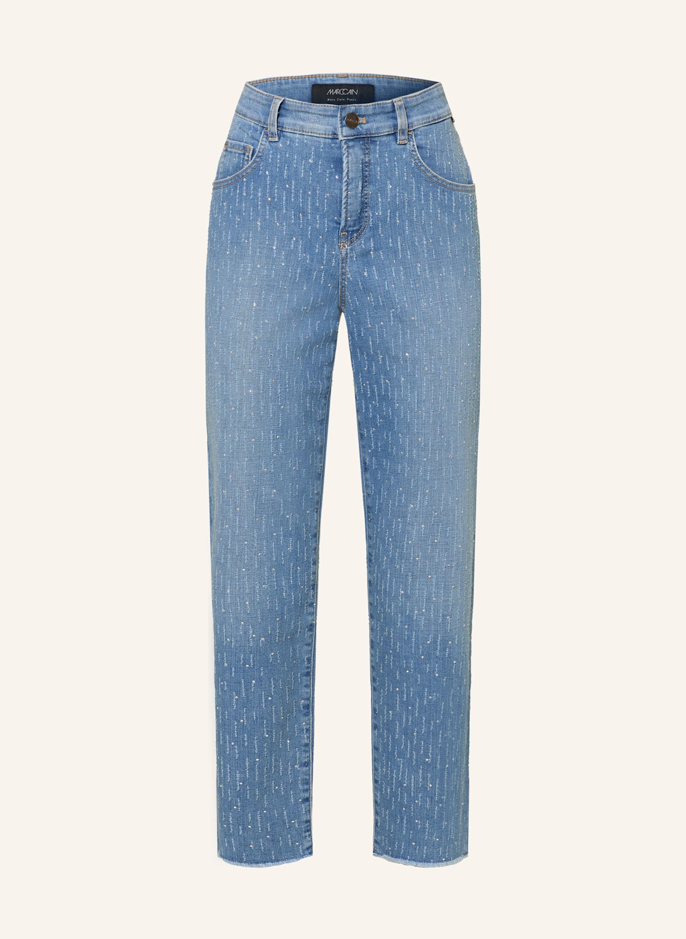 MARC CAIN Straight Jeans ROHA mit Schmucksteinen: 352 vintage blue