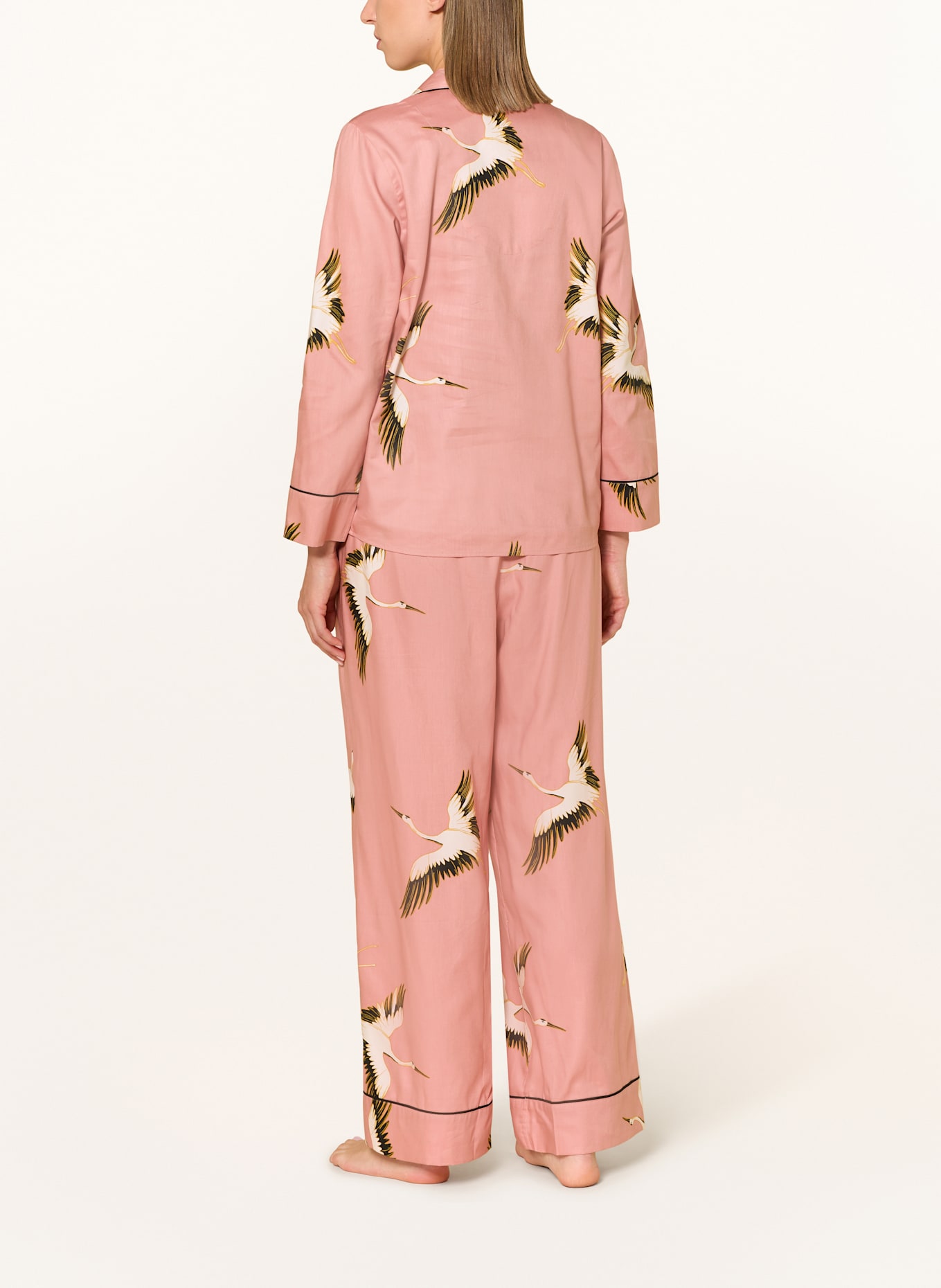 cyberjammies Schlafhose BONNIE: ROSÉ / ECRU / SCHWARZ