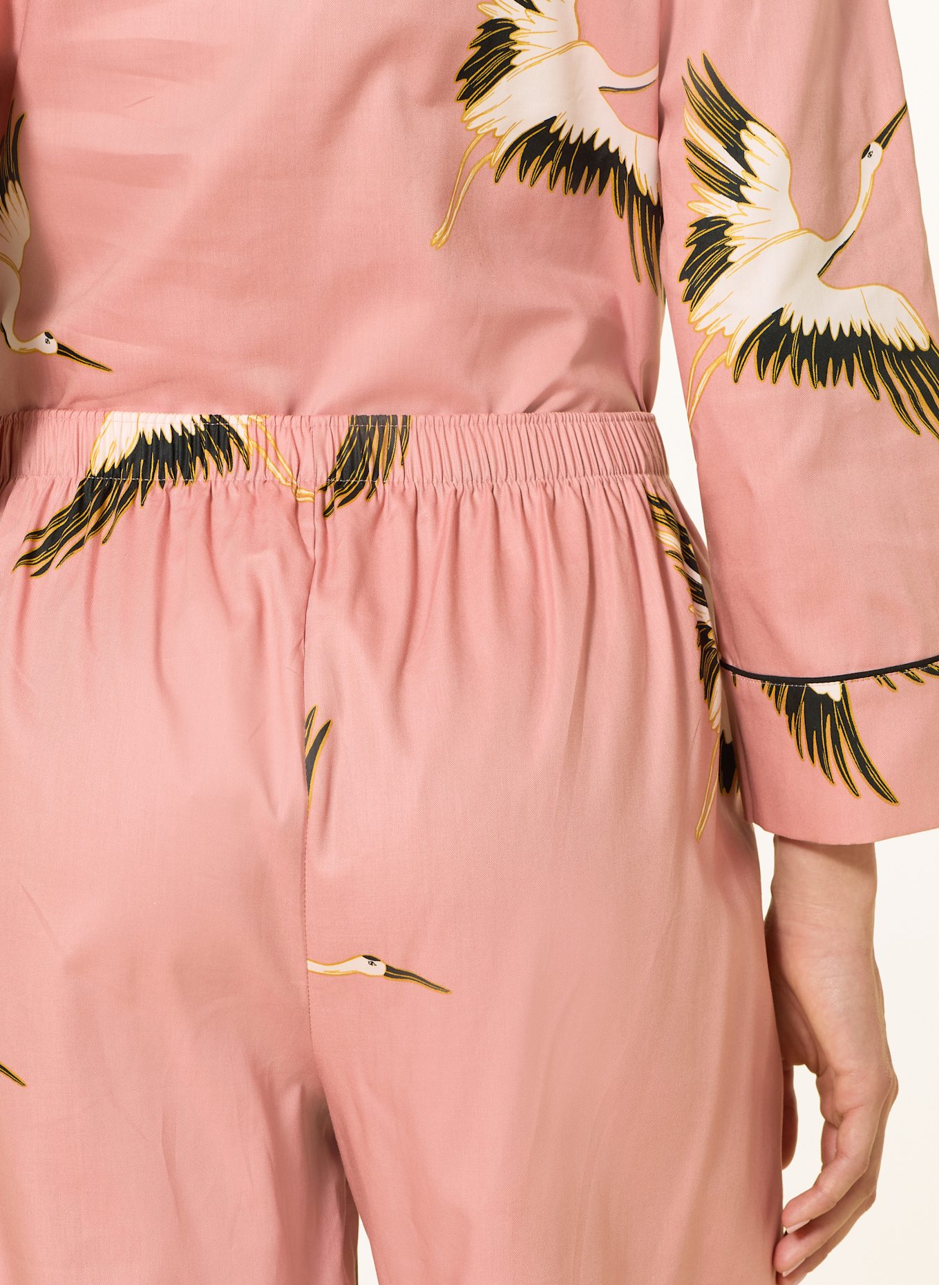 cyberjammies Schlafhose BONNIE: ROSÉ / ECRU / SCHWARZ