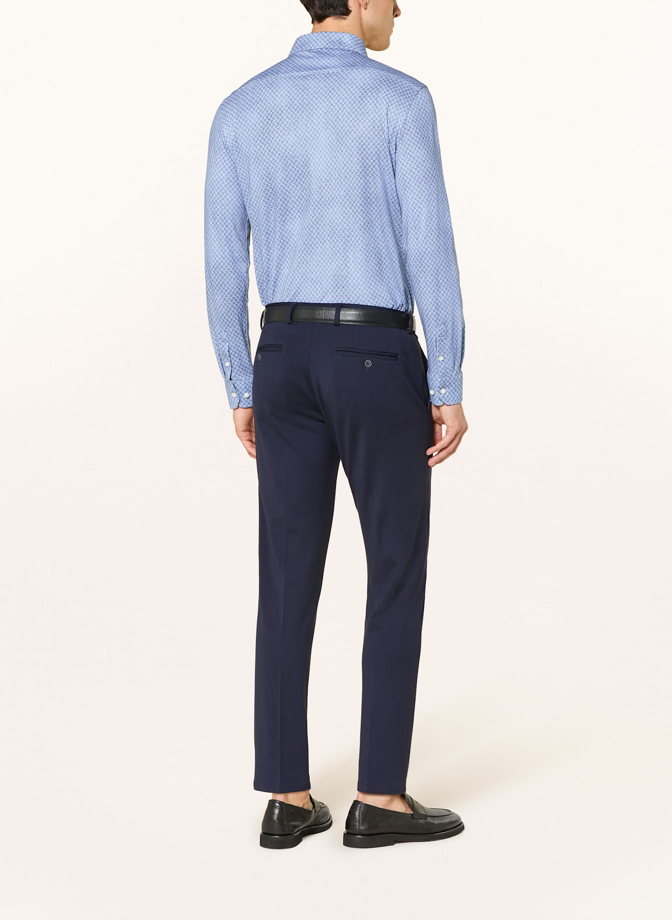 DESOTO Jerseyhemd Slim Fit: HELLBLAU / BLAU