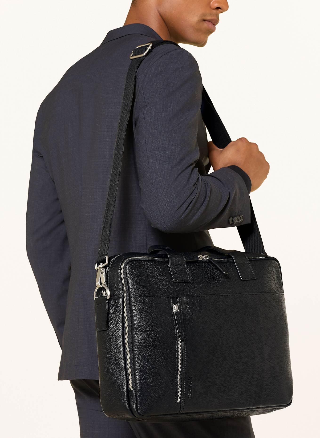 STRELLSON Laptop-Tasche KENNINGTON CHARLES: SCHWARZ