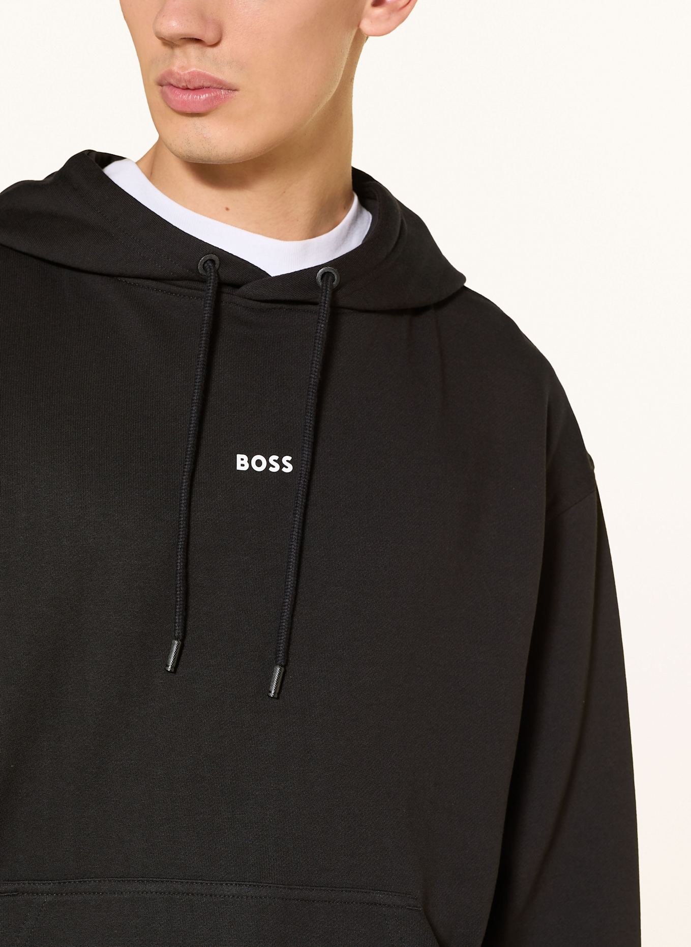 BOSS Hoodie WESMALLHOOD: SCHWARZ