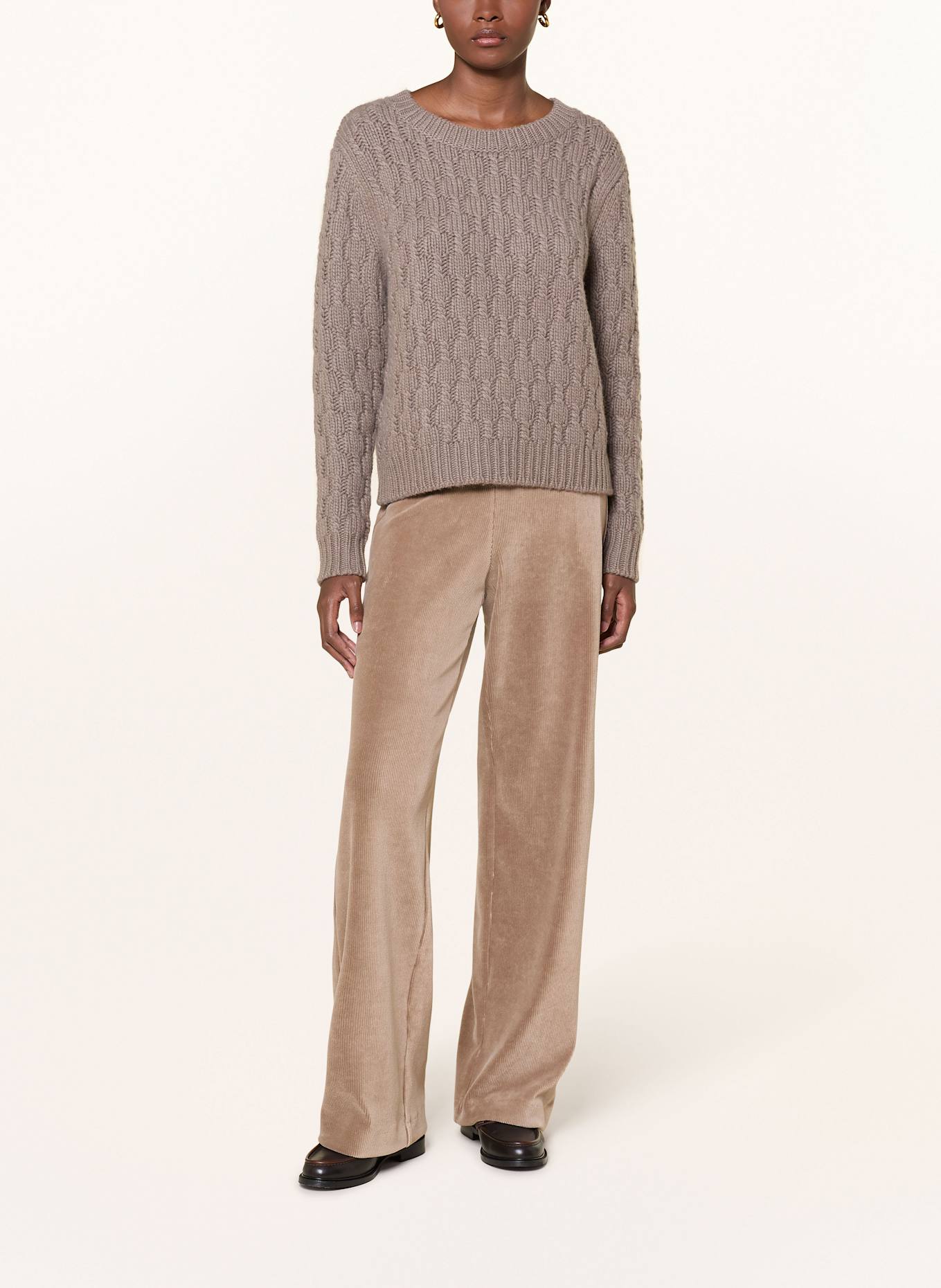 RAFFAELLO ROSSI Marlenehose ELAINE aus Cord: HELLBRAUN