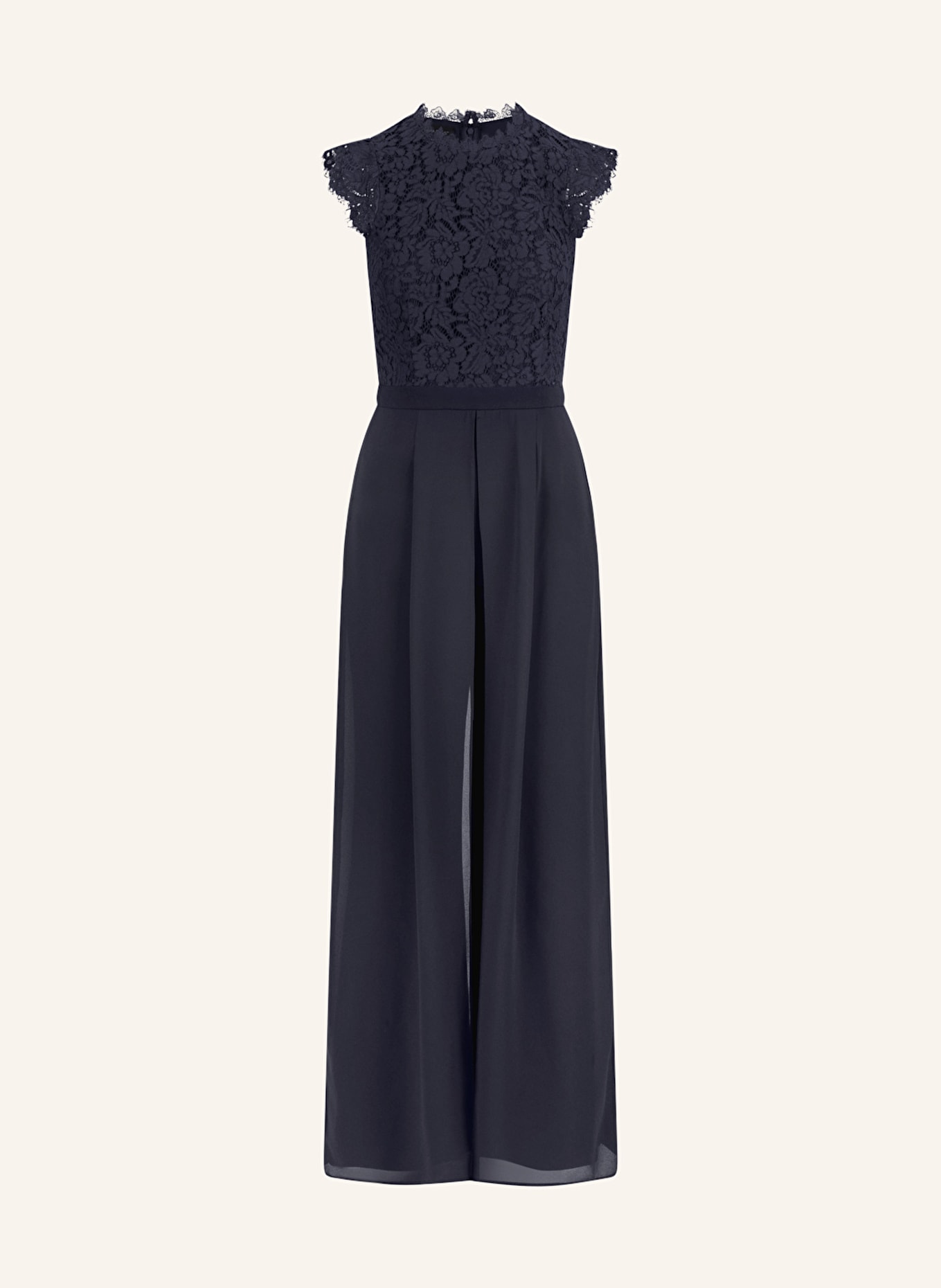 APART Jumpsuit mit Spitze: DUNKELBLAU