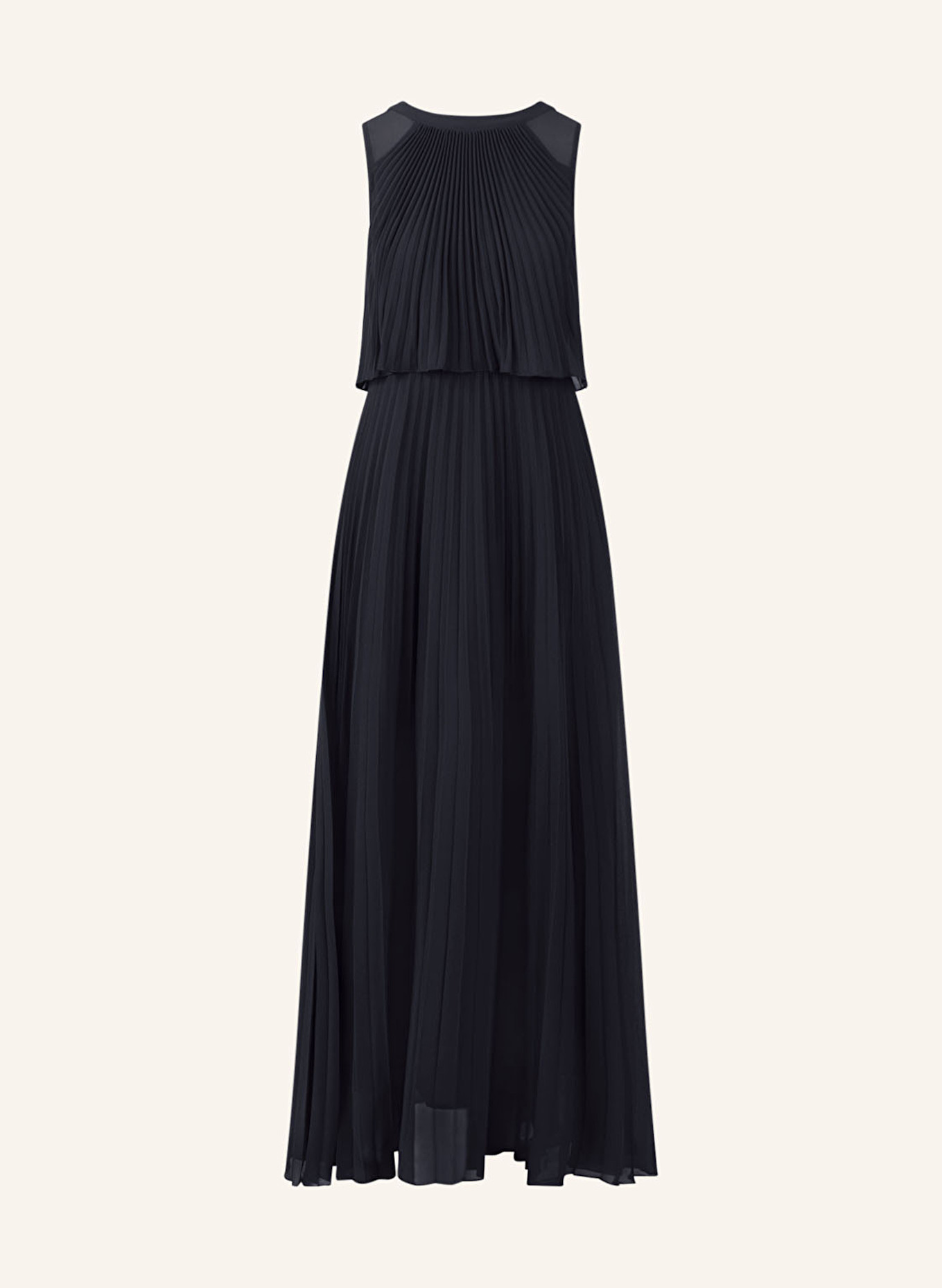 APART Abendkleid mit Plissees: DUNKELBLAU