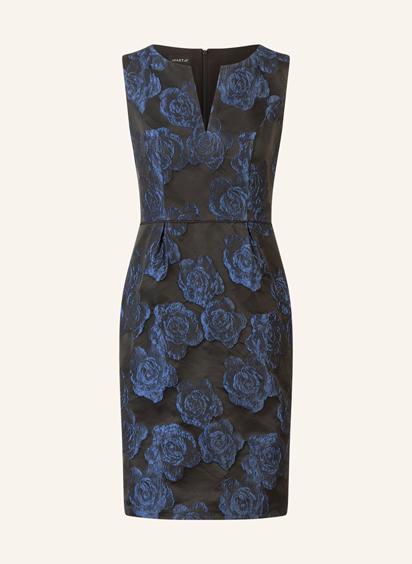 APART Cocktailkleid: SCHWARZ / DUNKELBLAU