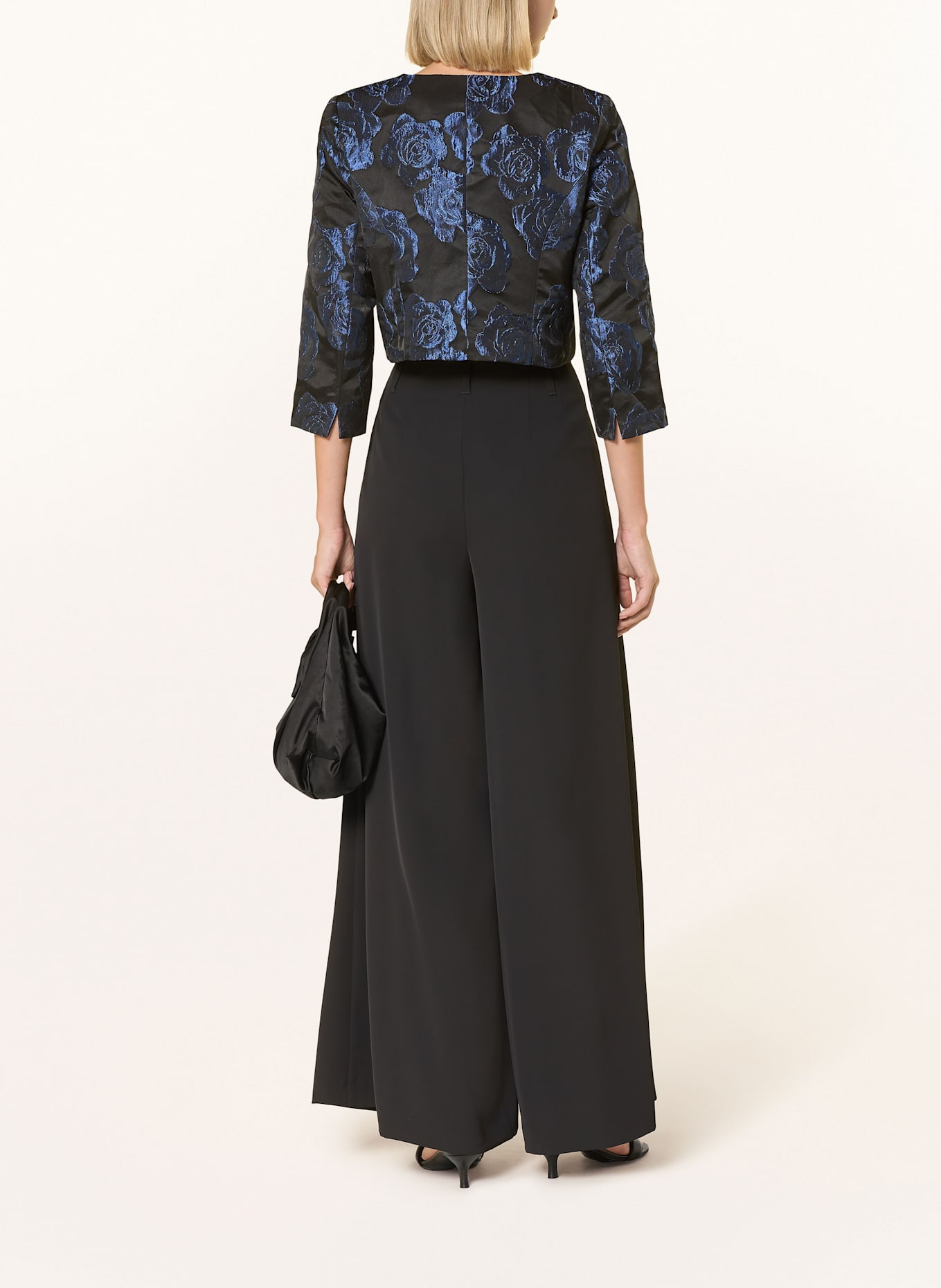 APART Jacquard-Bolero: SCHWARZ / DUNKELBLAU