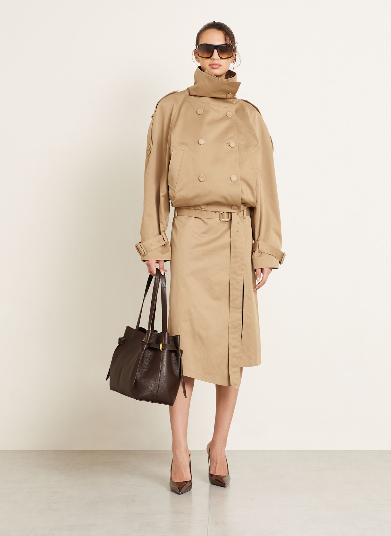 YUZEFI Shopper GYOZA: DUNKELBRAUN