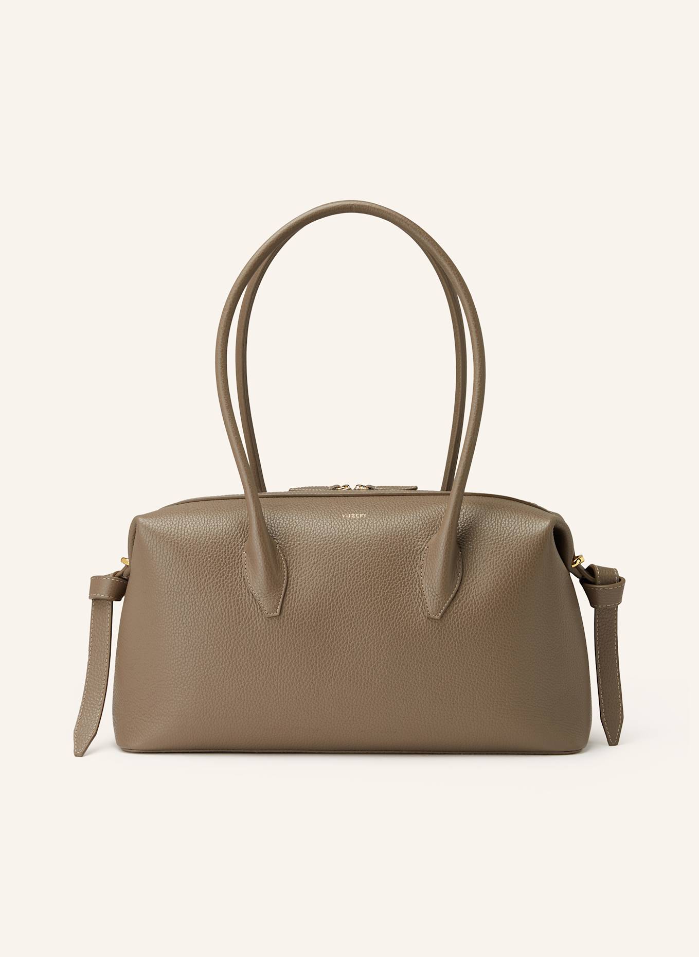 YUZEFI Schultertasche BRIOCHE DUFFLE: TAUPE