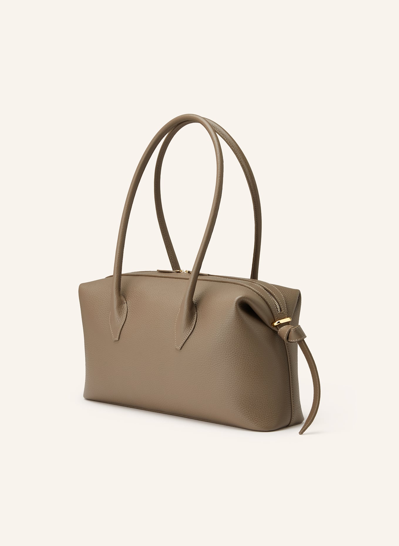 YUZEFI Schultertasche BRIOCHE DUFFLE: TAUPE