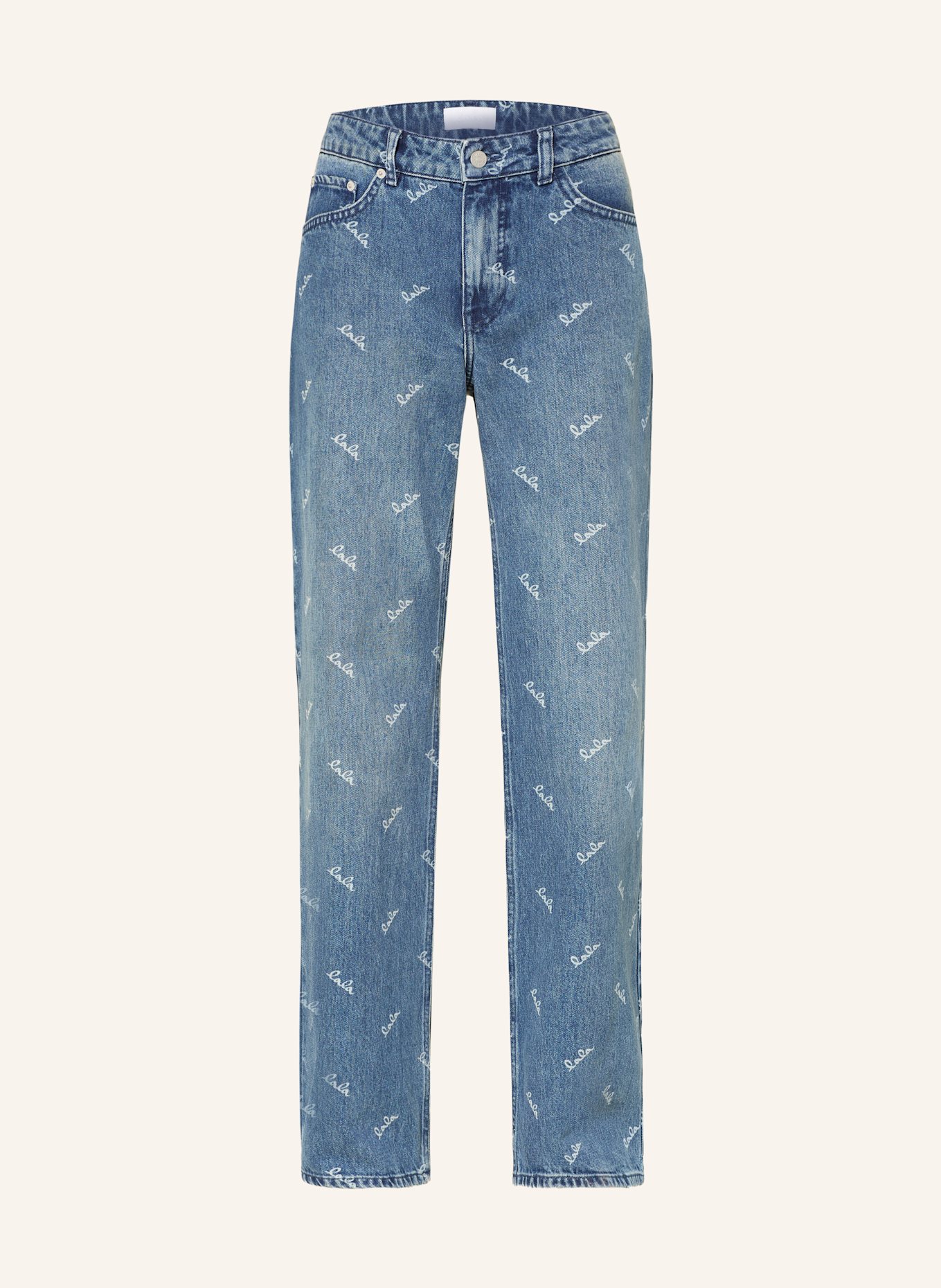 Lala Berlin Wide Leg Jeans PAOLA: WASHED BLUE