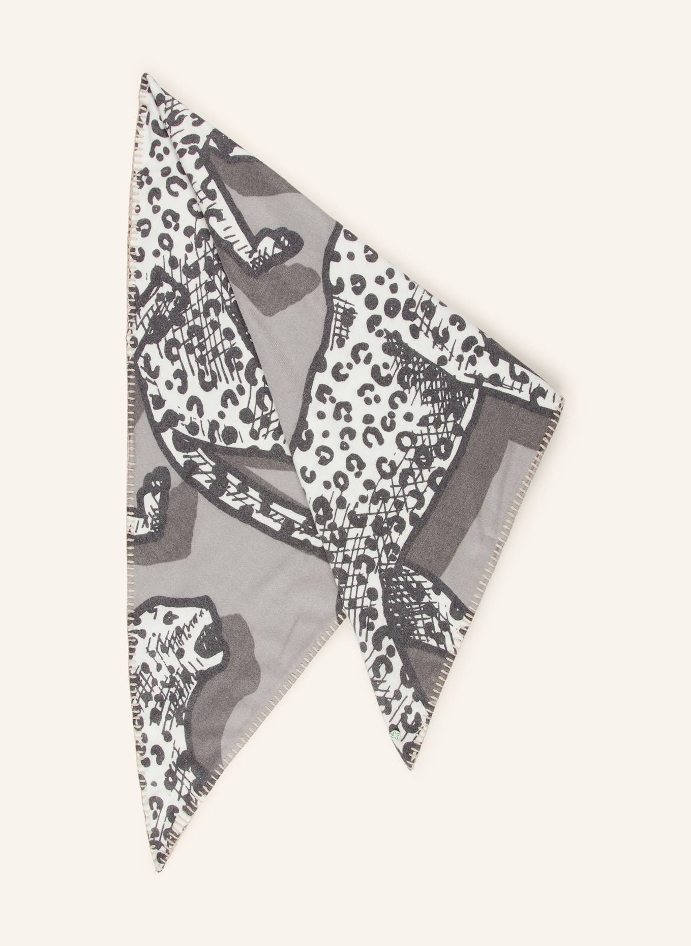 CODELLO Dreickstuch: DUNKELGRAU / HELLGRAU / CREME