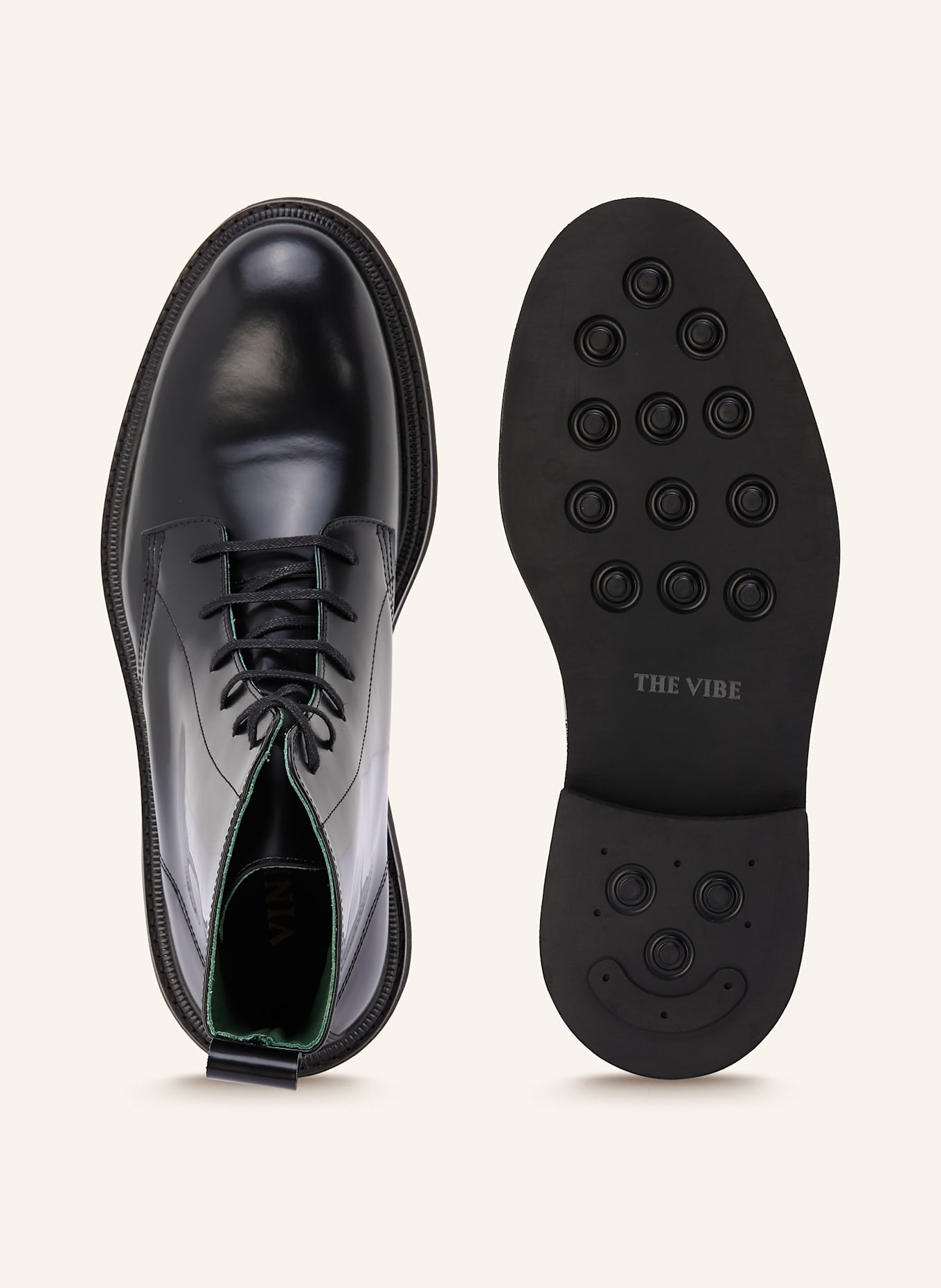 VINNY's Schnürboots: SCHWARZ