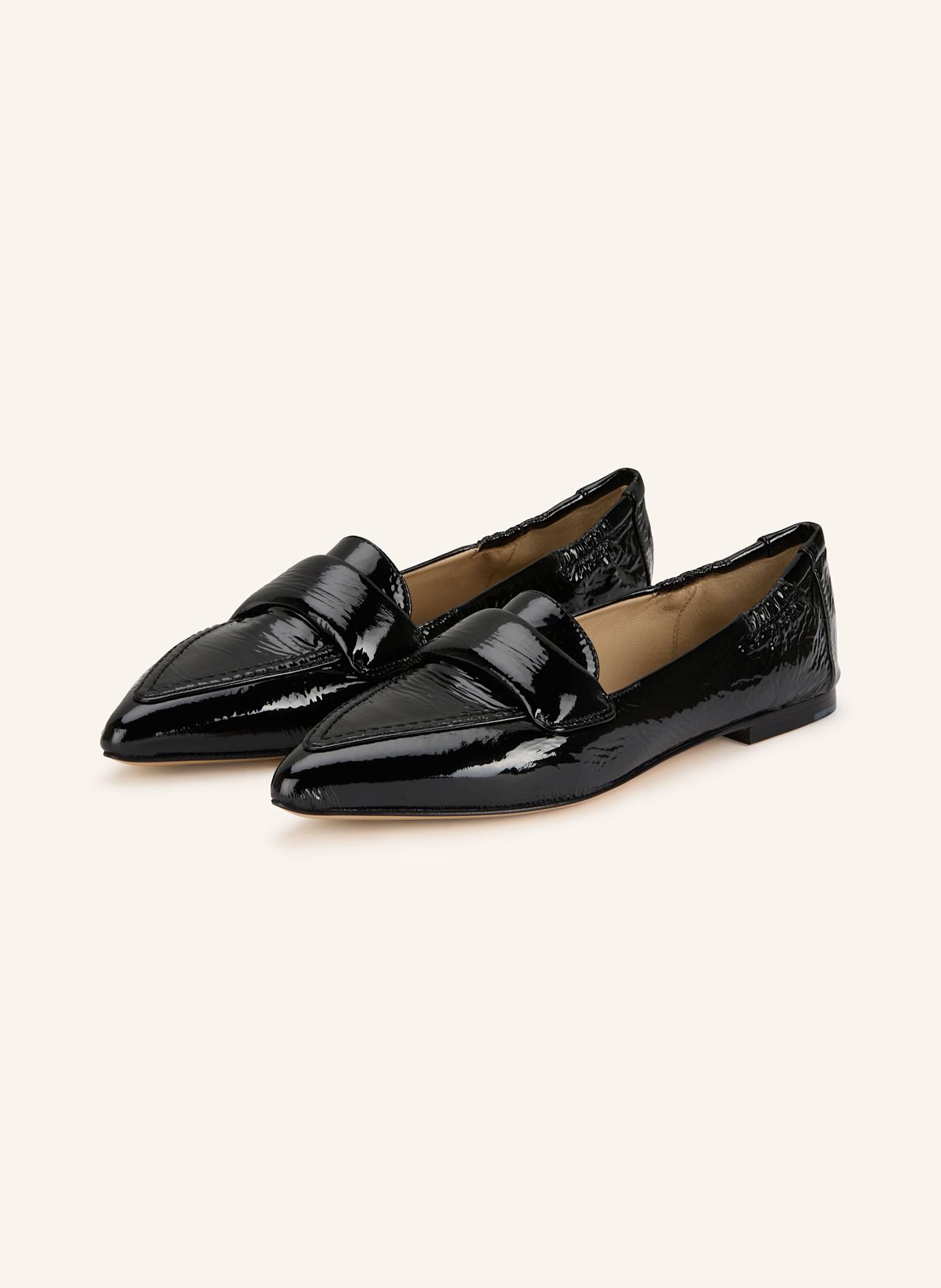 POMME D'OR Lack-Loafer GRACE: SCHWARZ