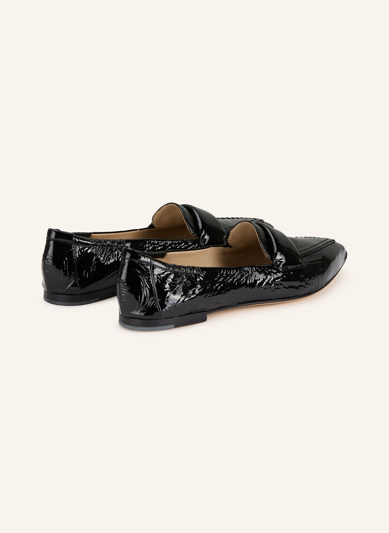 POMME D'OR Lack-Loafer GRACE: SCHWARZ