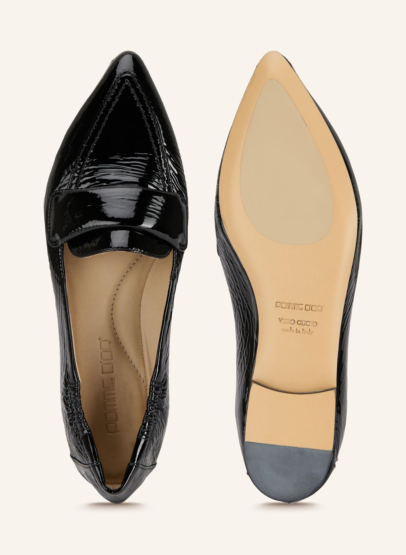 POMME D'OR Lack-Loafer GRACE: SCHWARZ