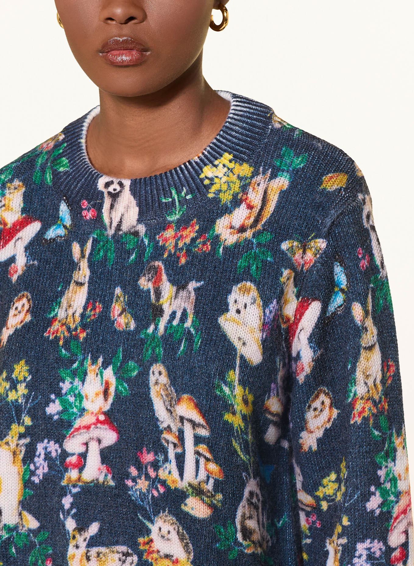 Princess GOES HOLLYWOOD Pullover: DUNKELBLAU / WEISS / GELB