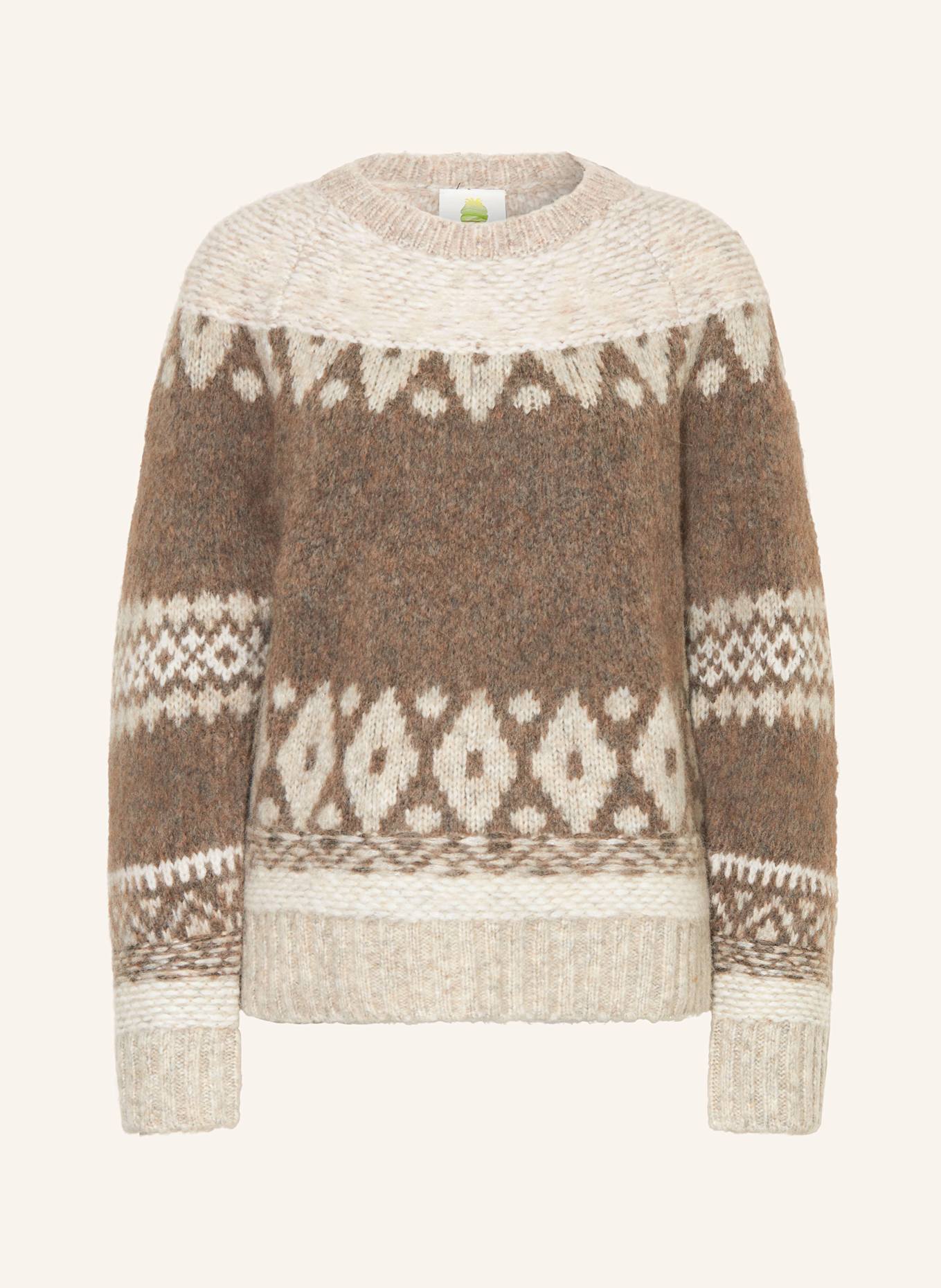 Princess GOES HOLLYWOOD Pullover: BRAUN / ECRU / CREME