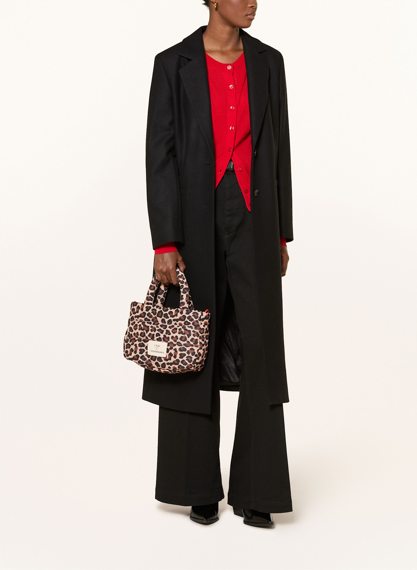 UNIO Handtasche CORTINA SMALL: BEIGE / BRAUN / SCHWARZ