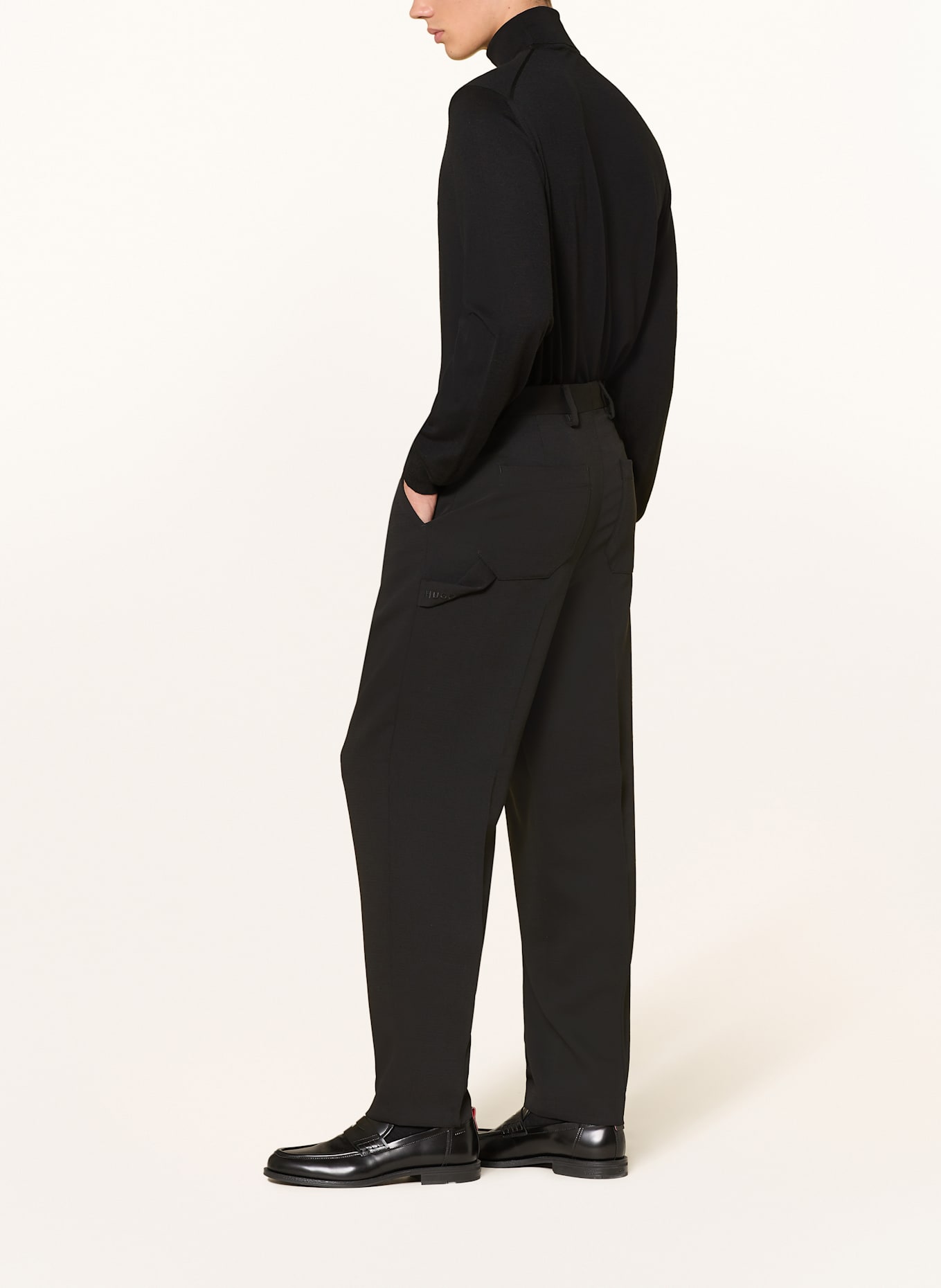 HUGO Anzughose HARLY Modern Fit: SCHWARZ