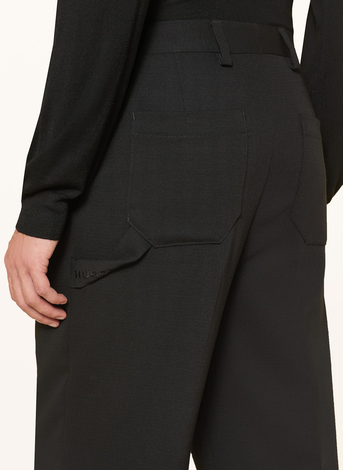 HUGO Anzughose HARLY Modern Fit: SCHWARZ