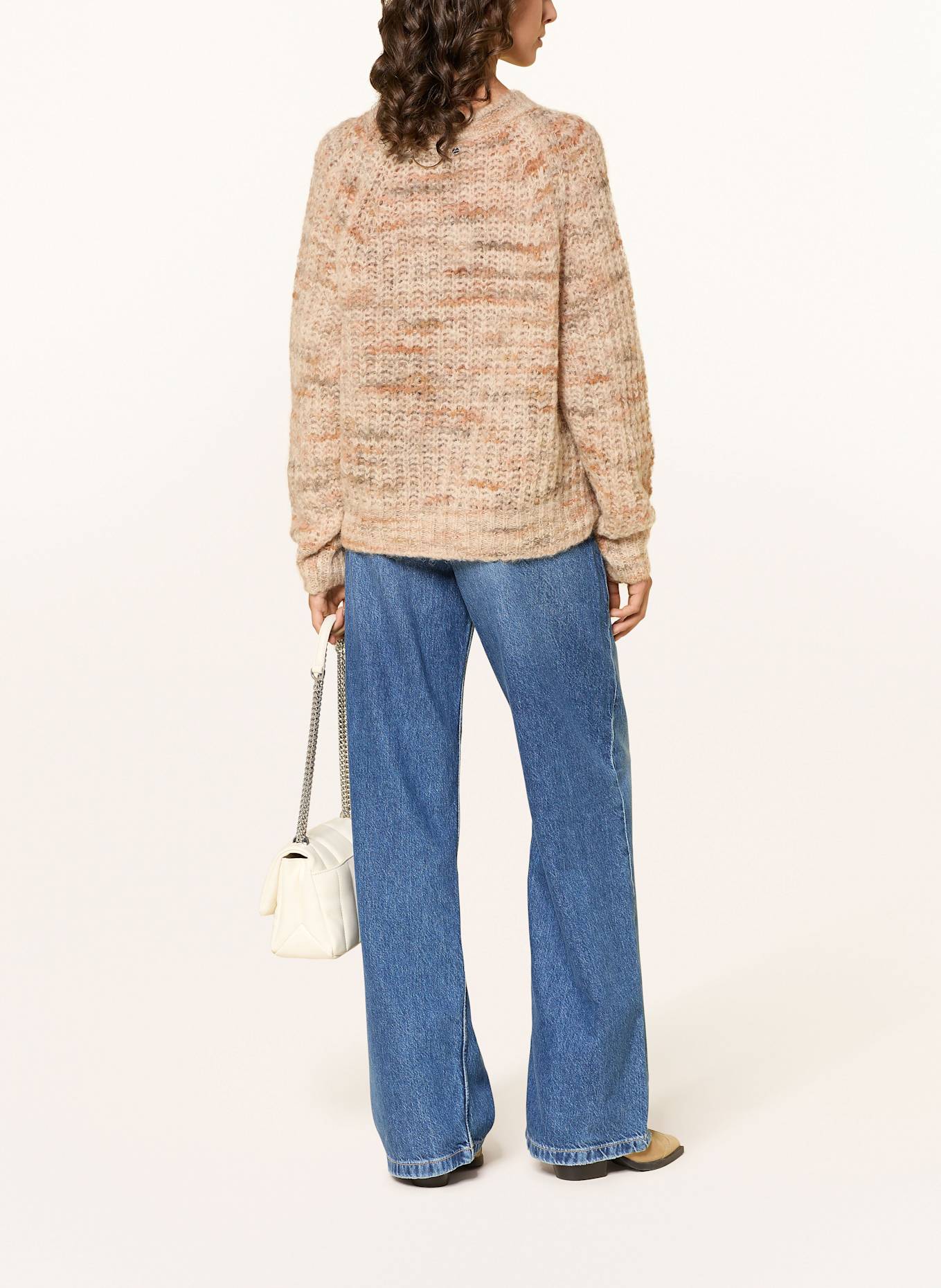 BOSS Alpaka-Pullover FIAMBELLA: BEIGE / CREME / GRAU