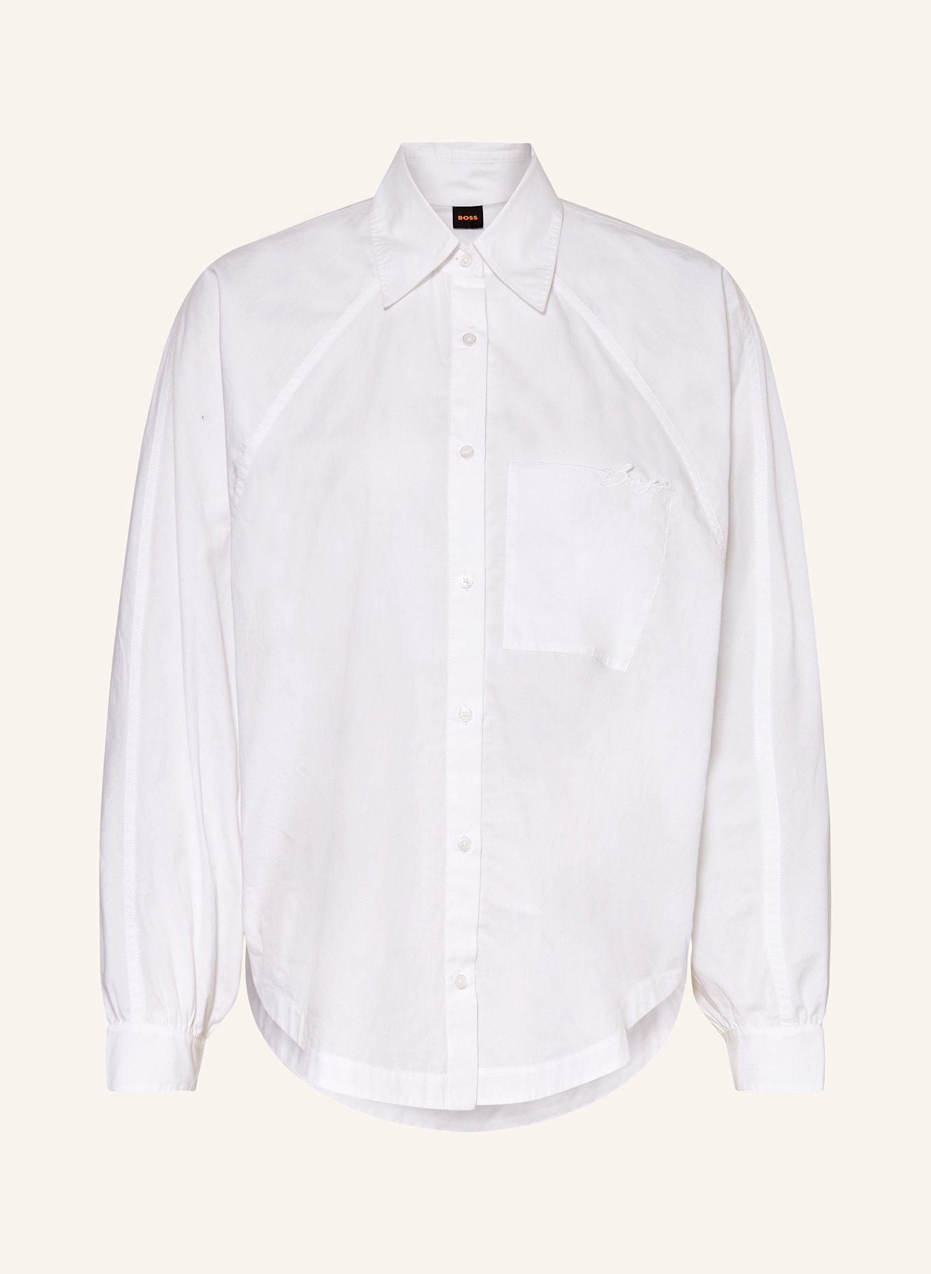 BOSS Hemdbluse BELSKA: WEISS