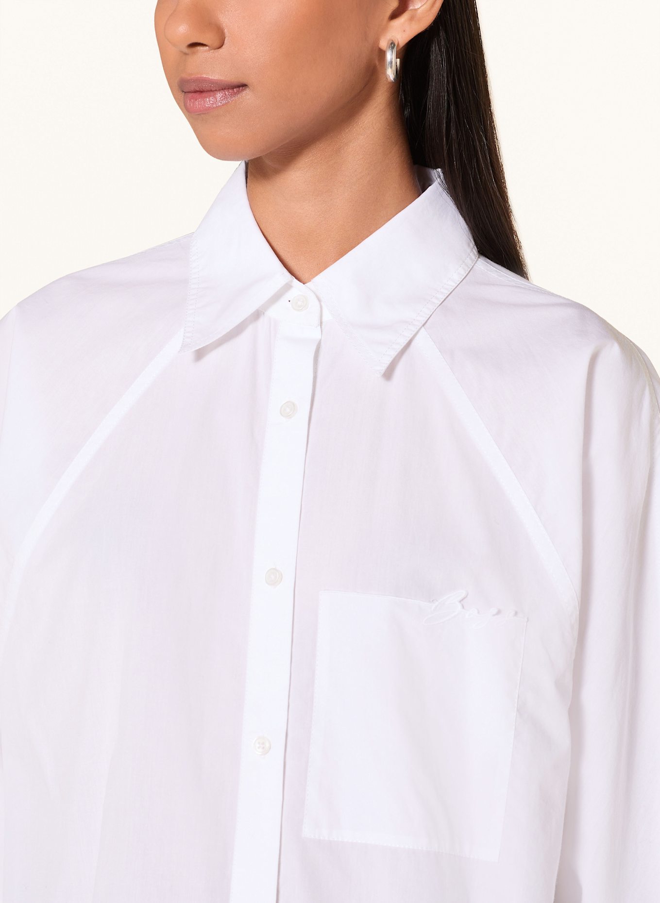 BOSS Hemdbluse BELSKA: WEISS