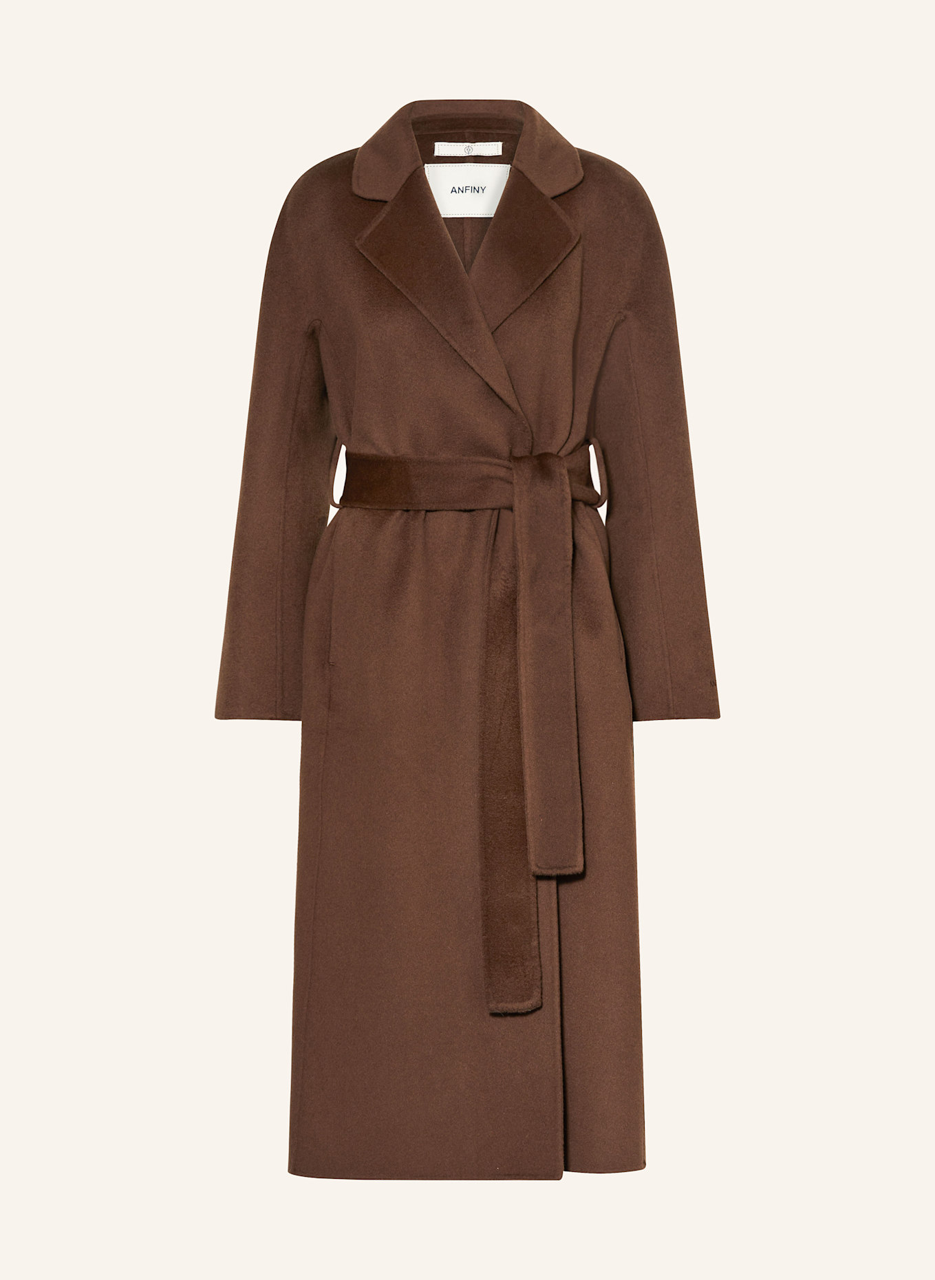 ANFINY Manteau en laine GRACE: MARRON