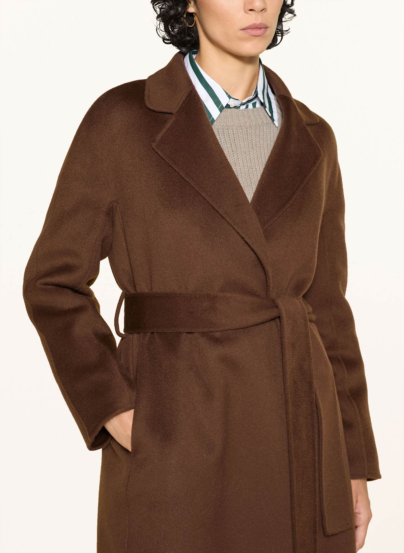 ANFINY Manteau en laine GRACE: MARRON