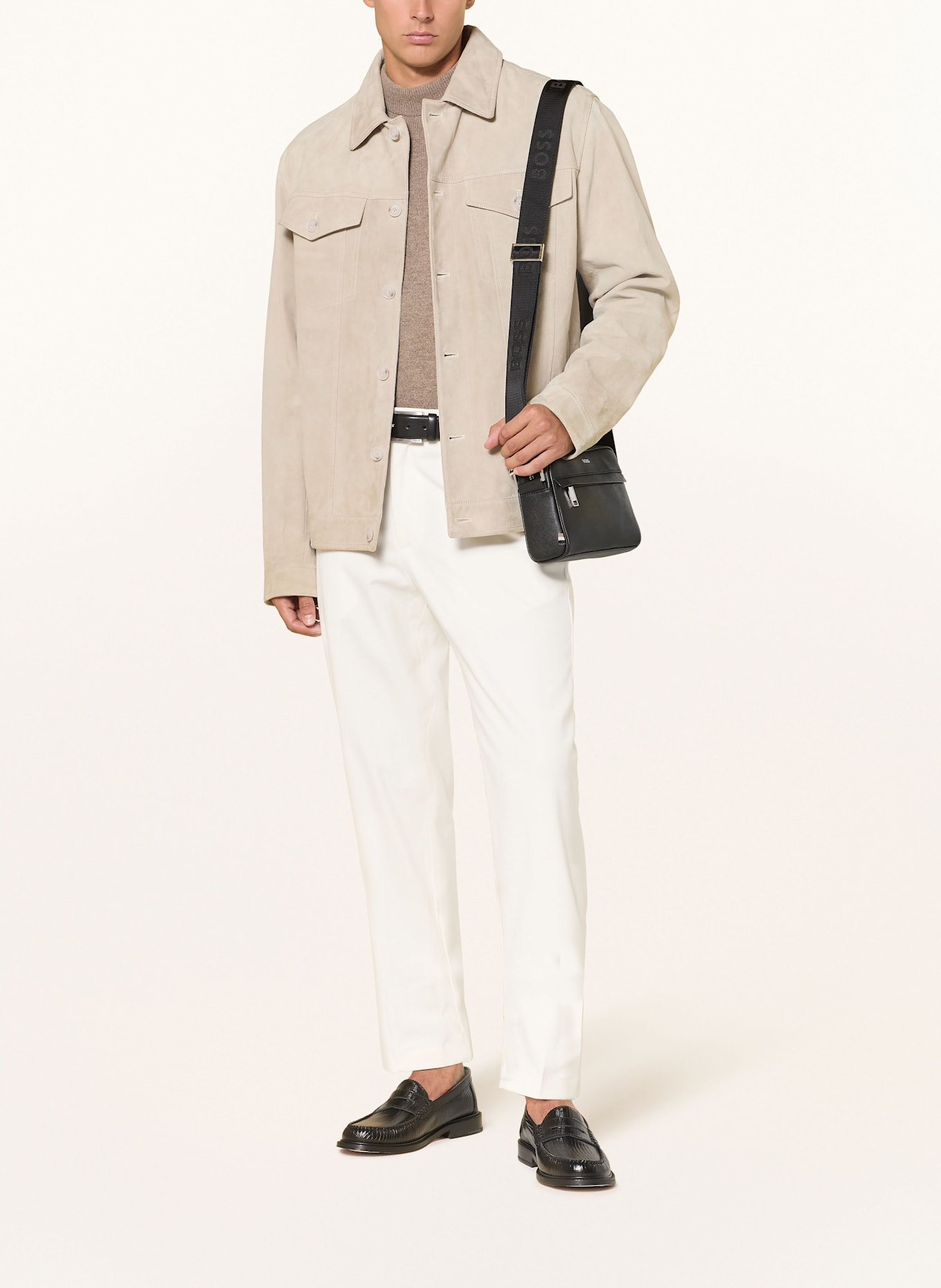 BOSS Chino PERIN Tapered Fit: ECRU