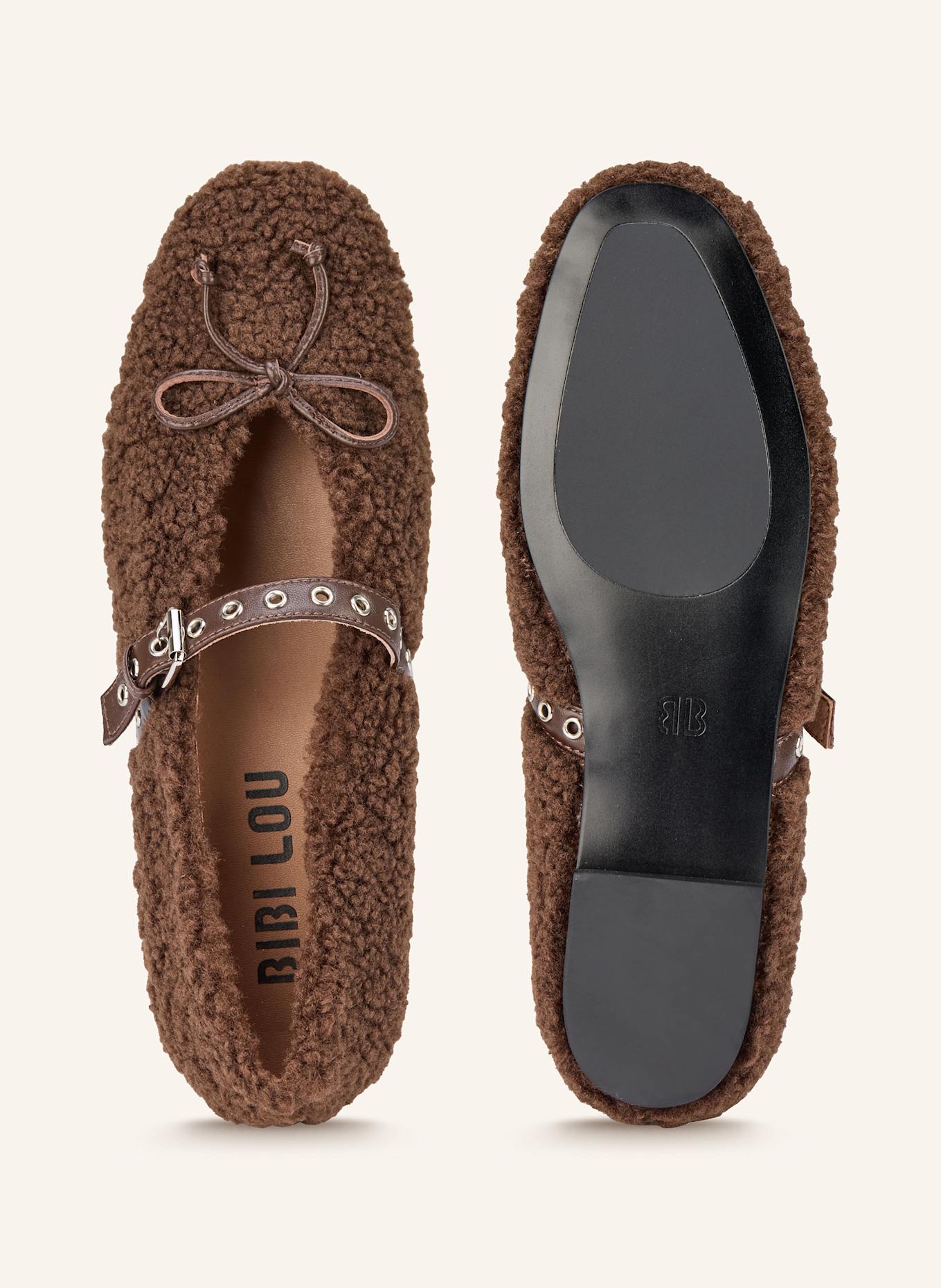 BIBI LOU Mary-Jane-Ballerinas: BRAUN